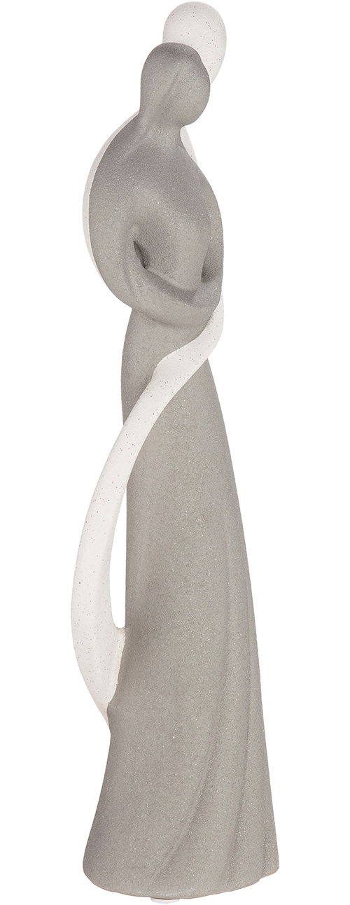 GILDE Skulptur »Figur Monroe weiß H. 45,5 cm« Frauenfigur abstrakter Stil sitzende Pose Wohnaccessoire