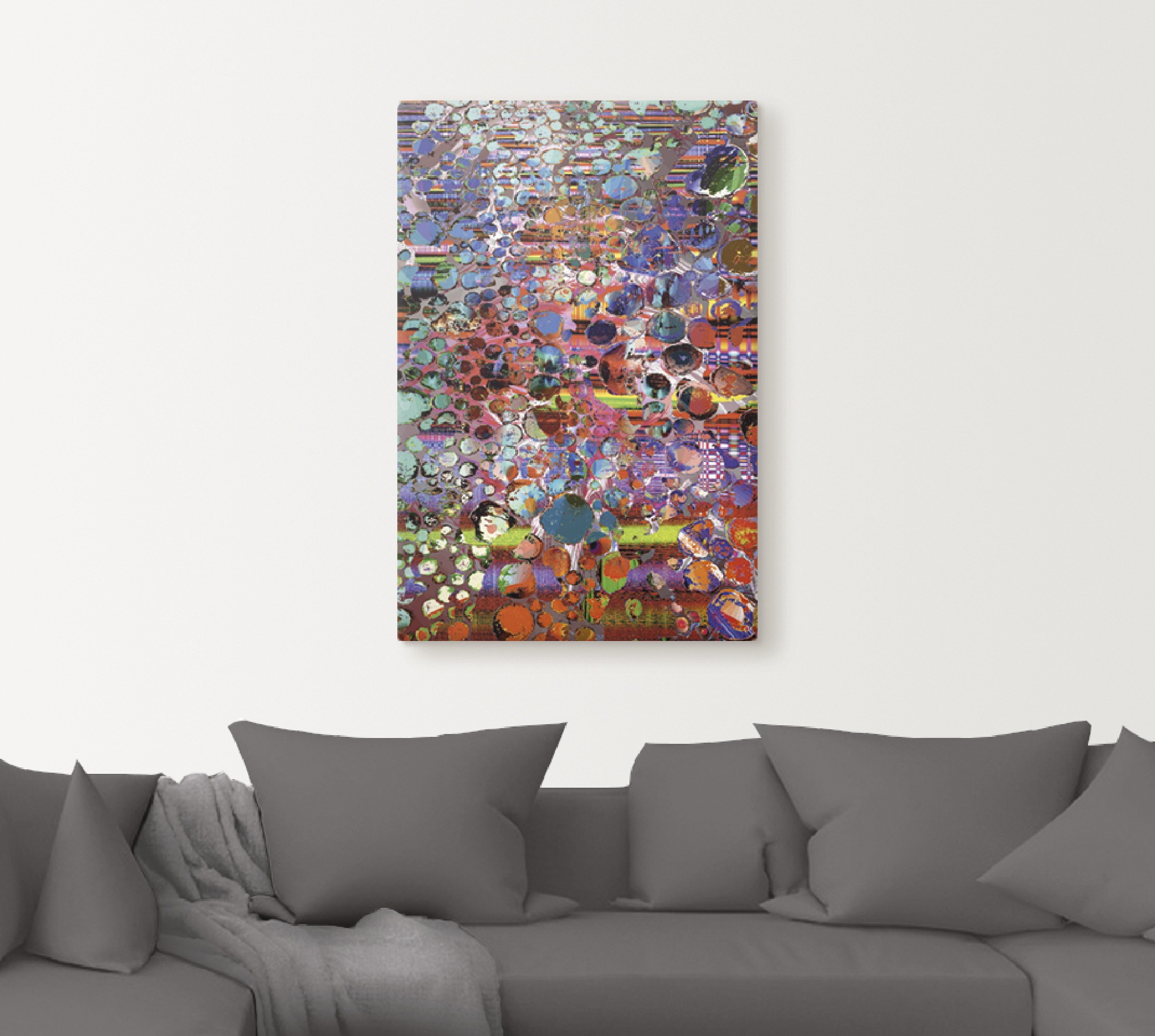 Artland Leinwandbild "Hölzernes Hochland" Muster 1 Stk. tlg. auf Keilrahmen günstig online kaufen