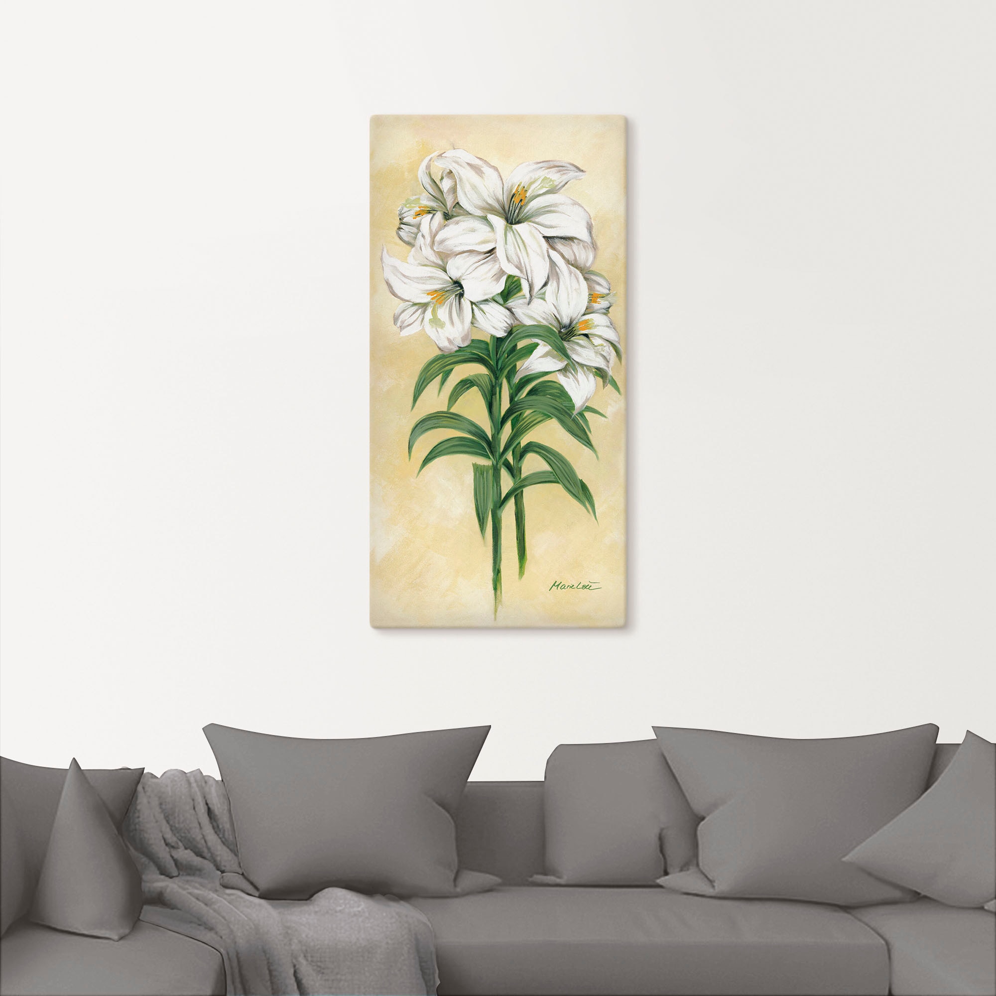 Artland Leinwandbild »Lilien« Blumen 1 Stk. tlg. auf Holzrahmen gespannt