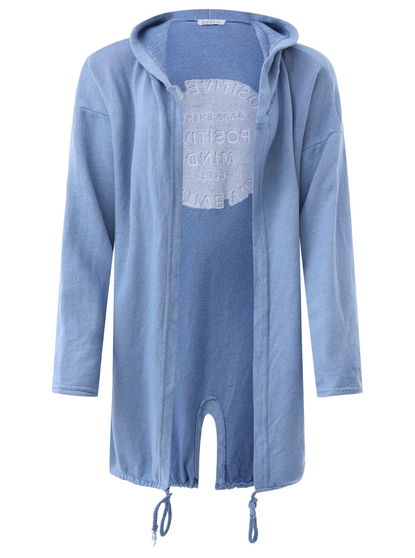 Zwillingsherz Jerseymantel ""Positive Mind"" mit hohem Baumwollanteil günstig online kaufen
