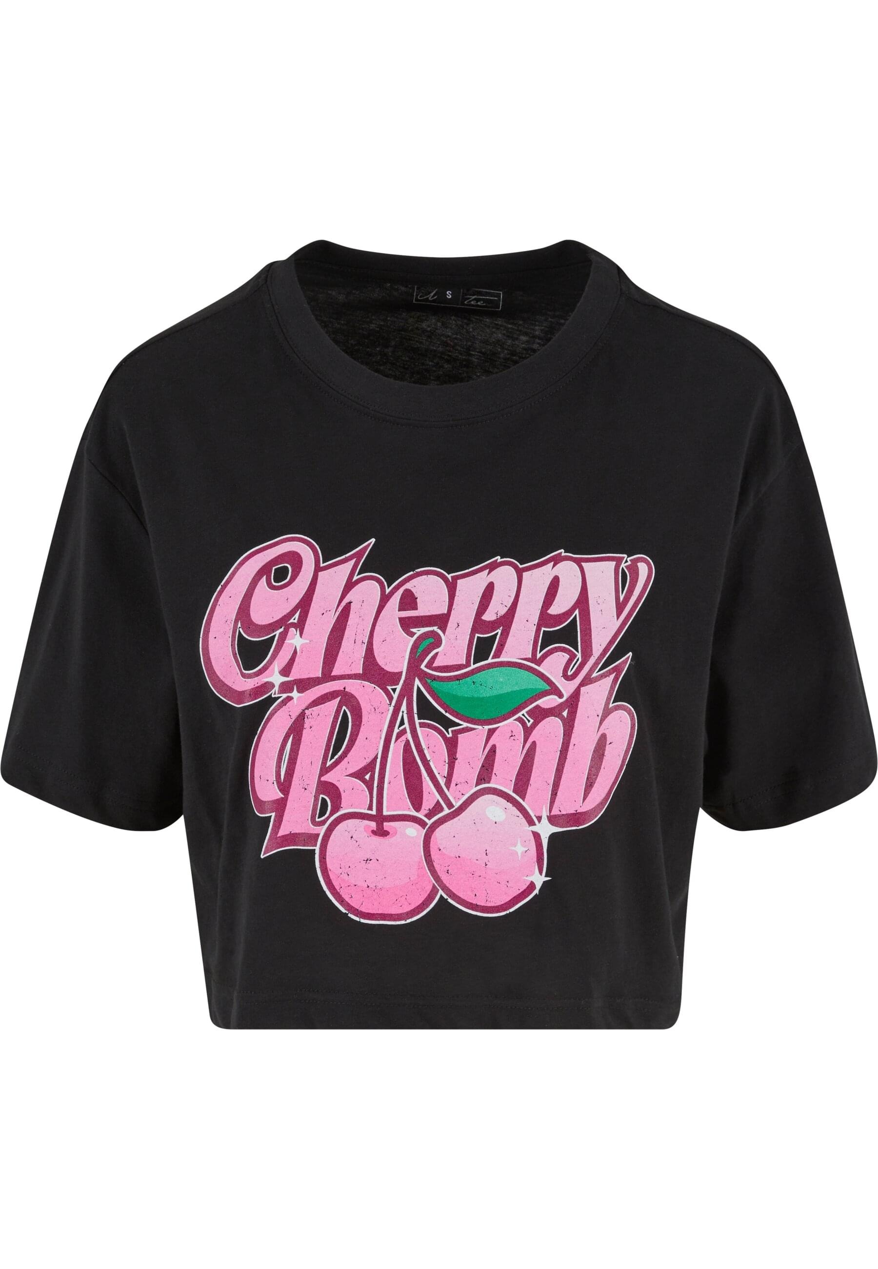 Miss Tee T-Shirt »Miss Tee Damen Cherry Bomb Ladies Short Overized Tee«, (1 tlg.)