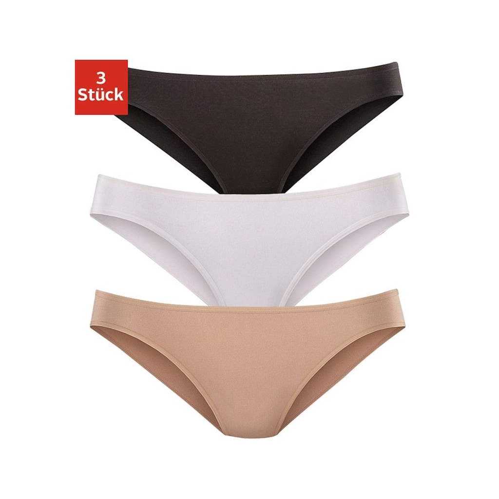 LASCANA Bikinislip, (Packung, 3 St.)