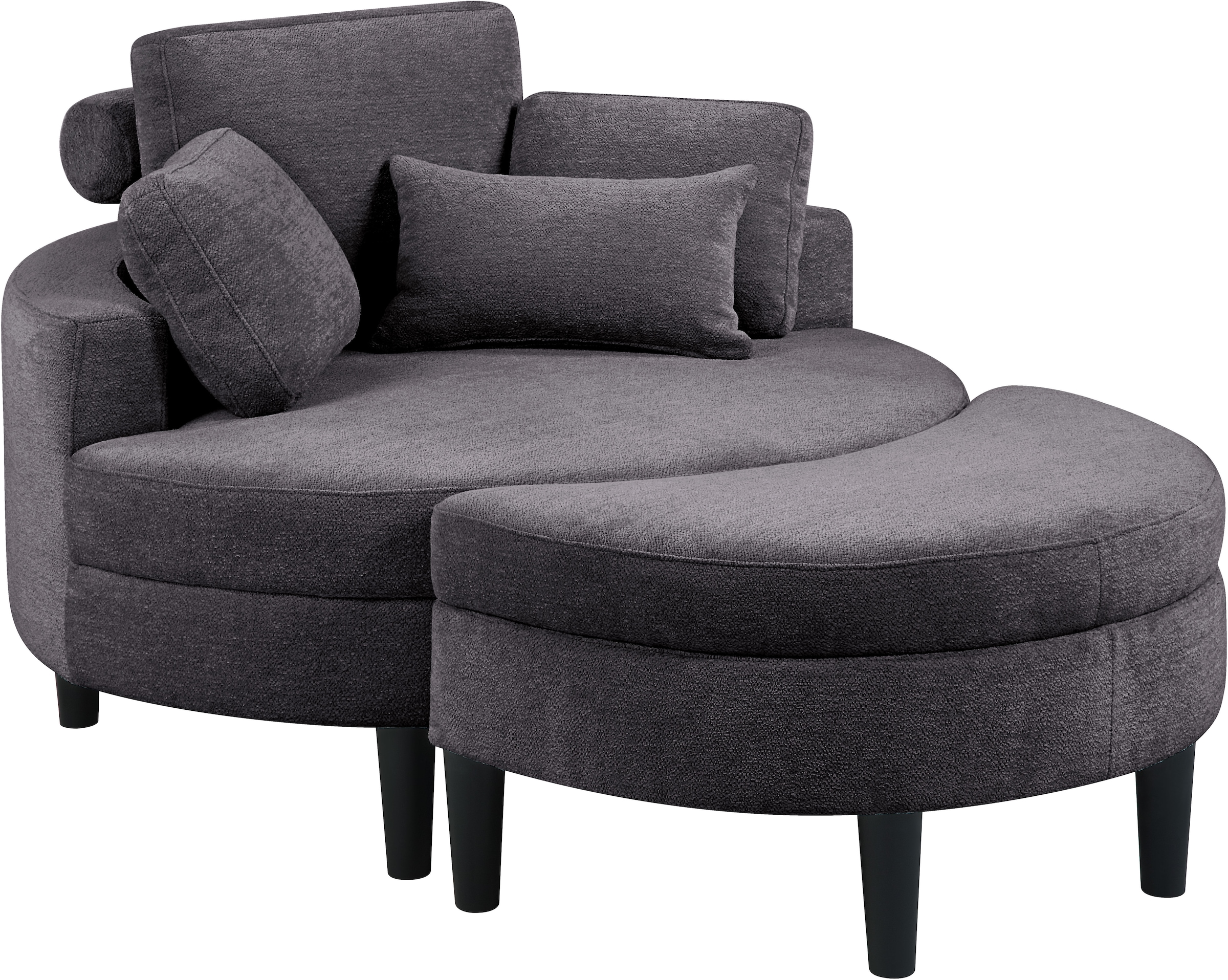 ATLANTIC home collection Loveseat "Ravi, B: 114 cm", XXL- Sessel, mit Staur günstig online kaufen