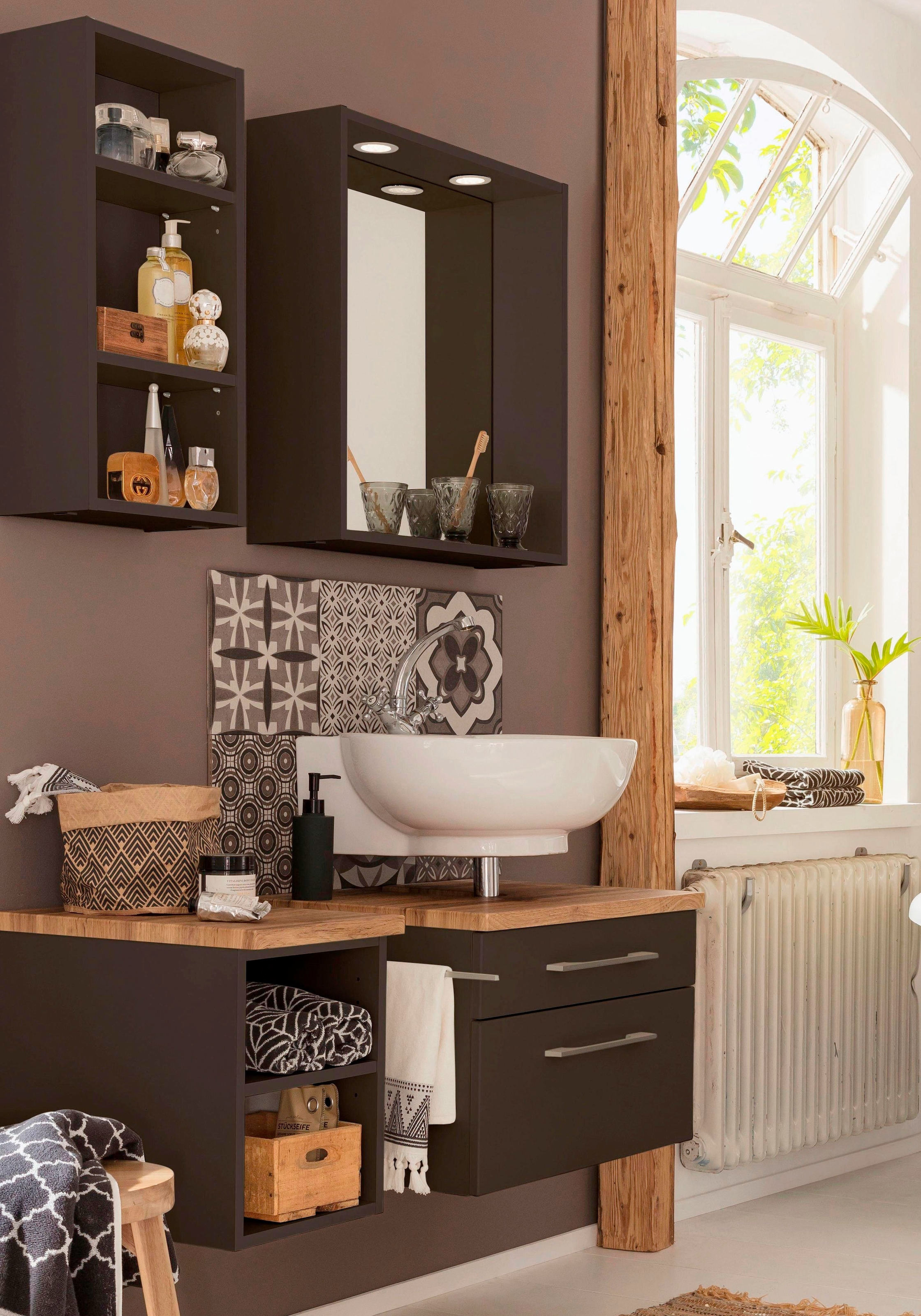 welltime Badmöbel-Set »Davos« 2 Stk. tlg.