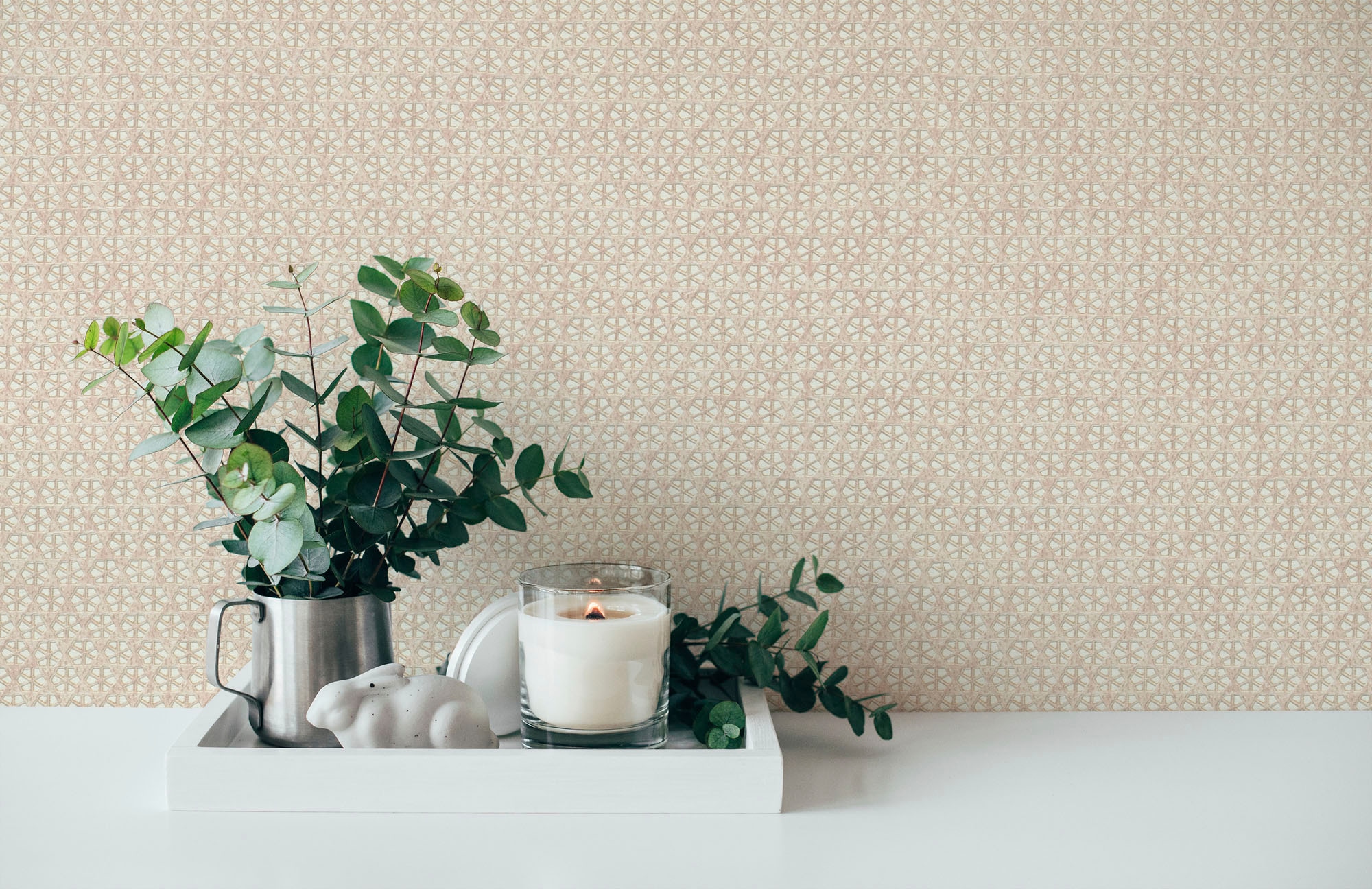 A.S. Création Vliestapete »Hygge«, Flechtoptik-gemustert-Motiv, Tapete Gewebe Tapete Sterne Tapeten Wohnzimmer Schlafzimmer Küche Flur