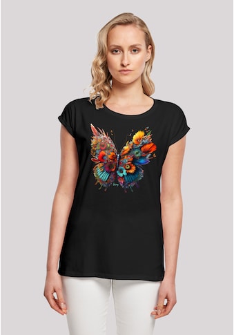 T-Shirt »Schmetterling Blumen«, Print