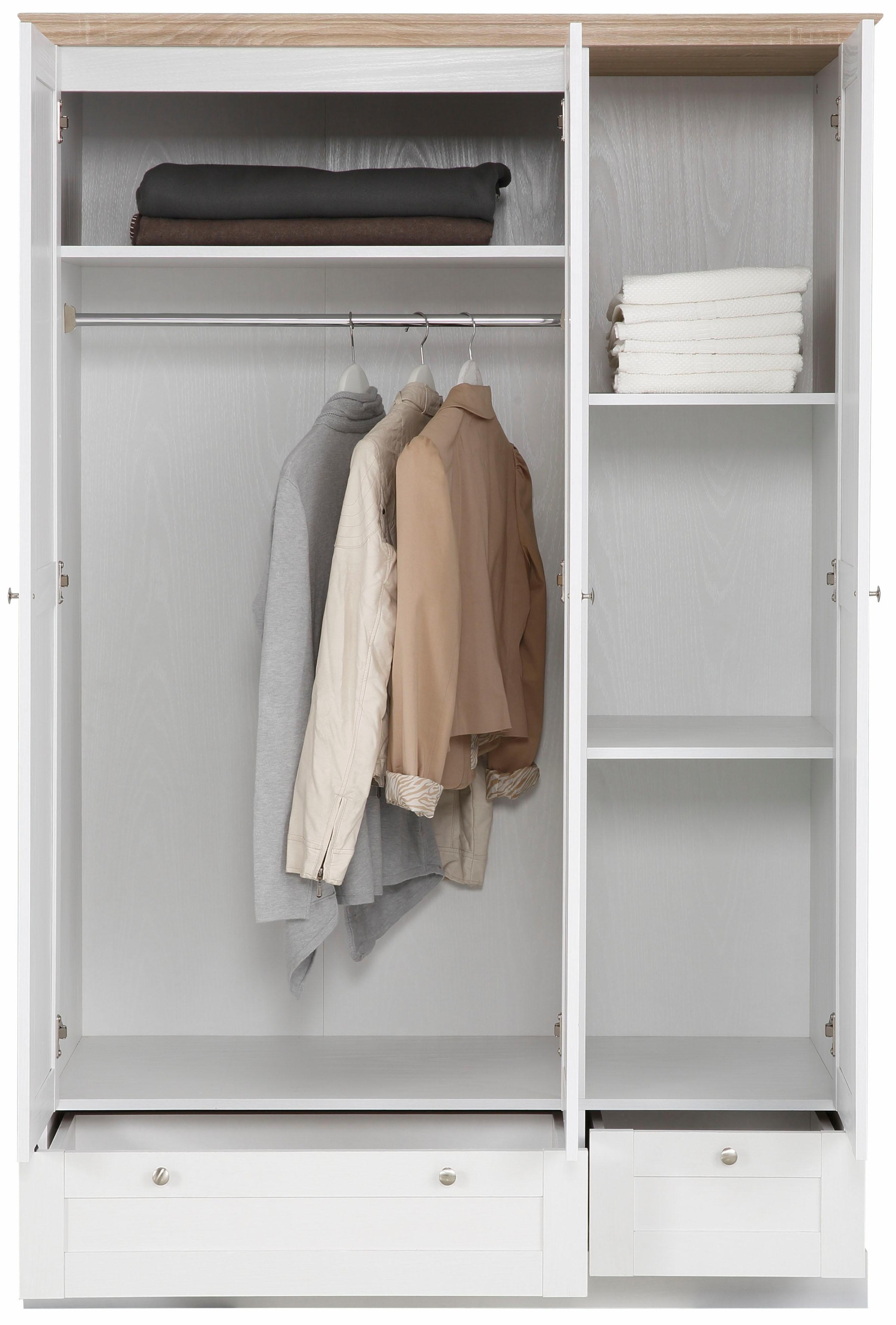Thumbnail - Home affaire Drehtürenschrank "Binz" in unterschiedlichen Breiten und zwei Farbvarianten erhältlich
