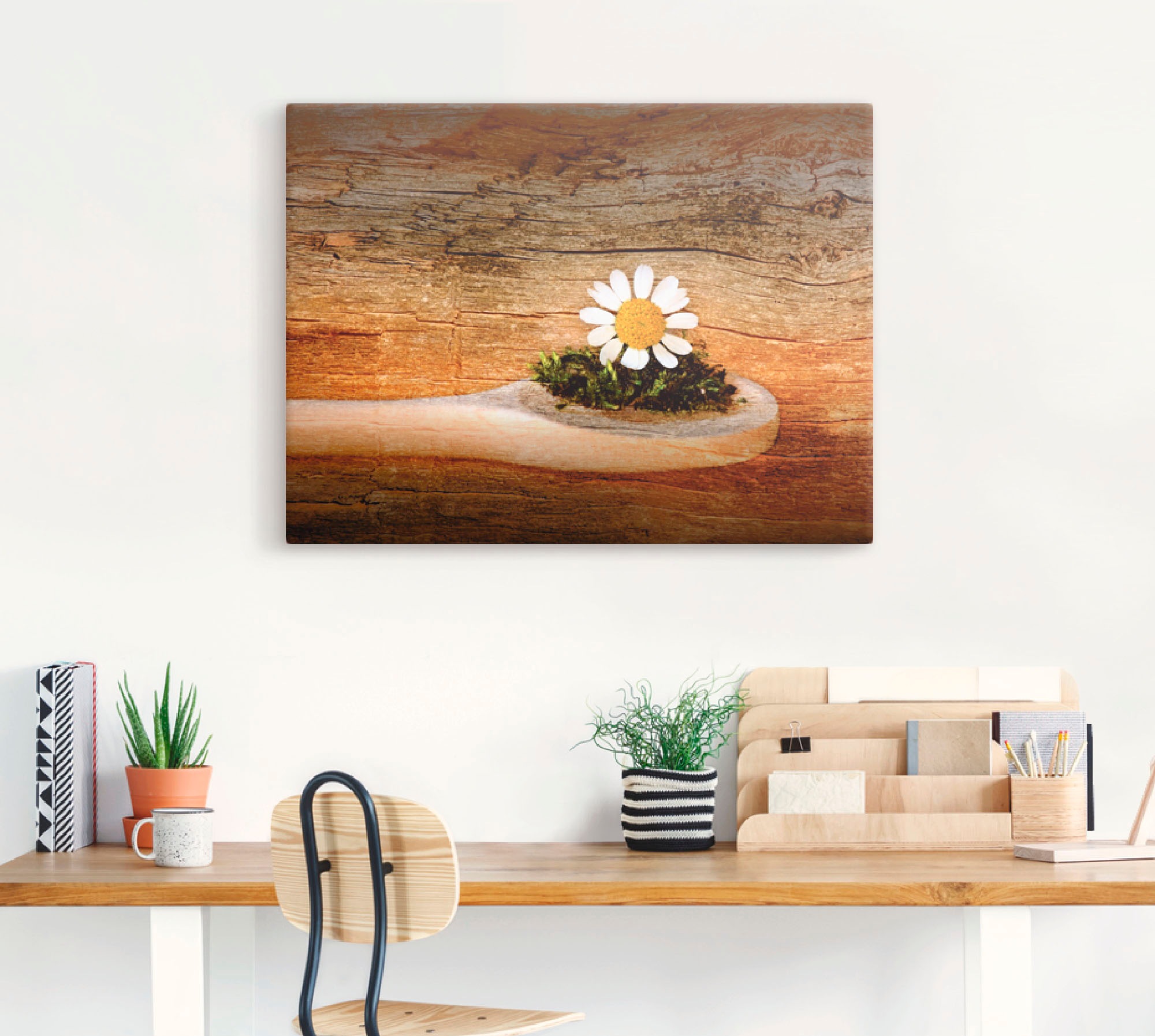 Artland Wandbild »Kamille«, Blumen, (1 St.), als Leinwandbild, Wandaufkleber in verschied. Größen