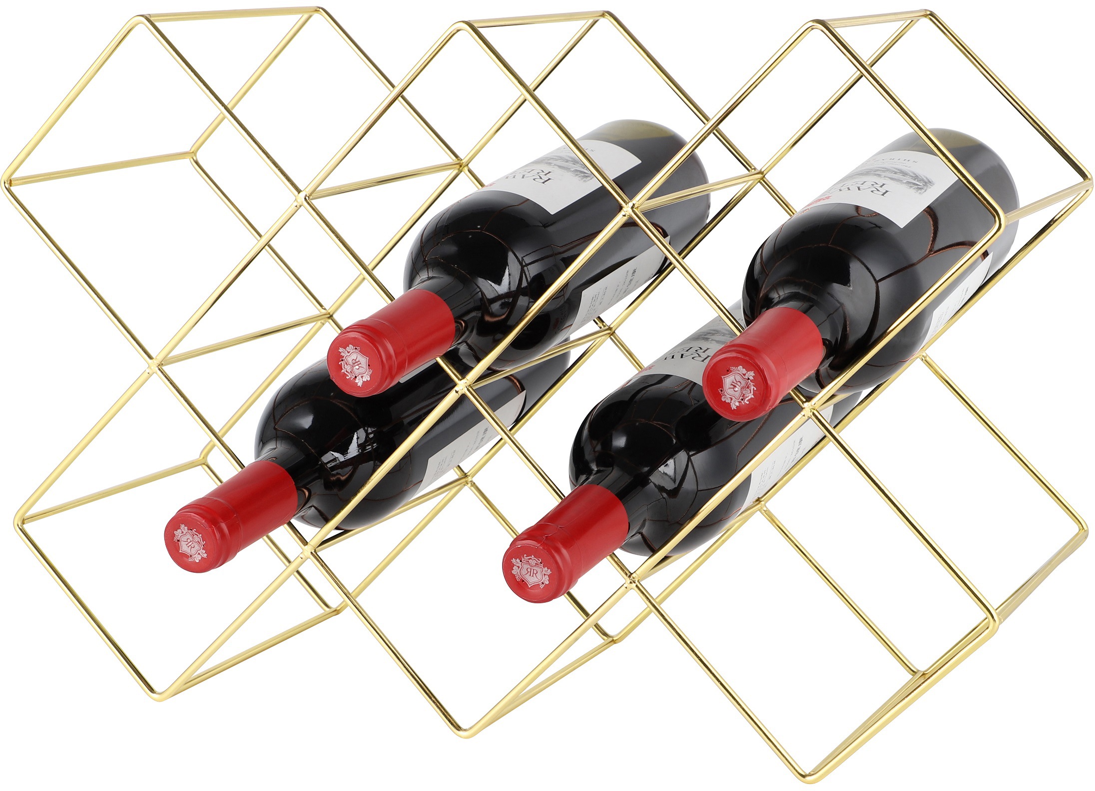 ECHTWERK Weinflaschenhalter Weinregal aus Eisen, für bis zu 8 Flaschen, sta günstig online kaufen