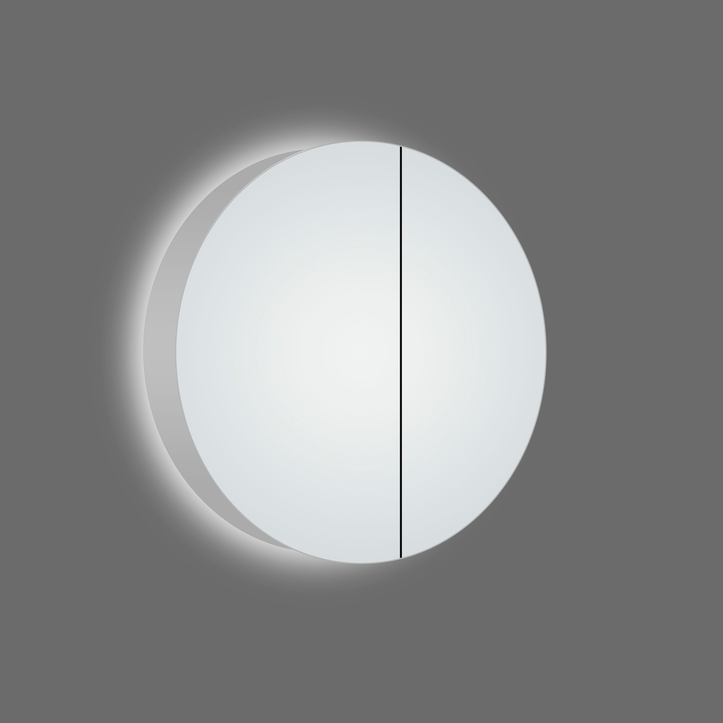 Talos Badezimmerspiegelschrank, Aluminium LED-Beleuchtung, BAUR Ø: cm, | Echtglas, aus IP24 und 60 bestellen