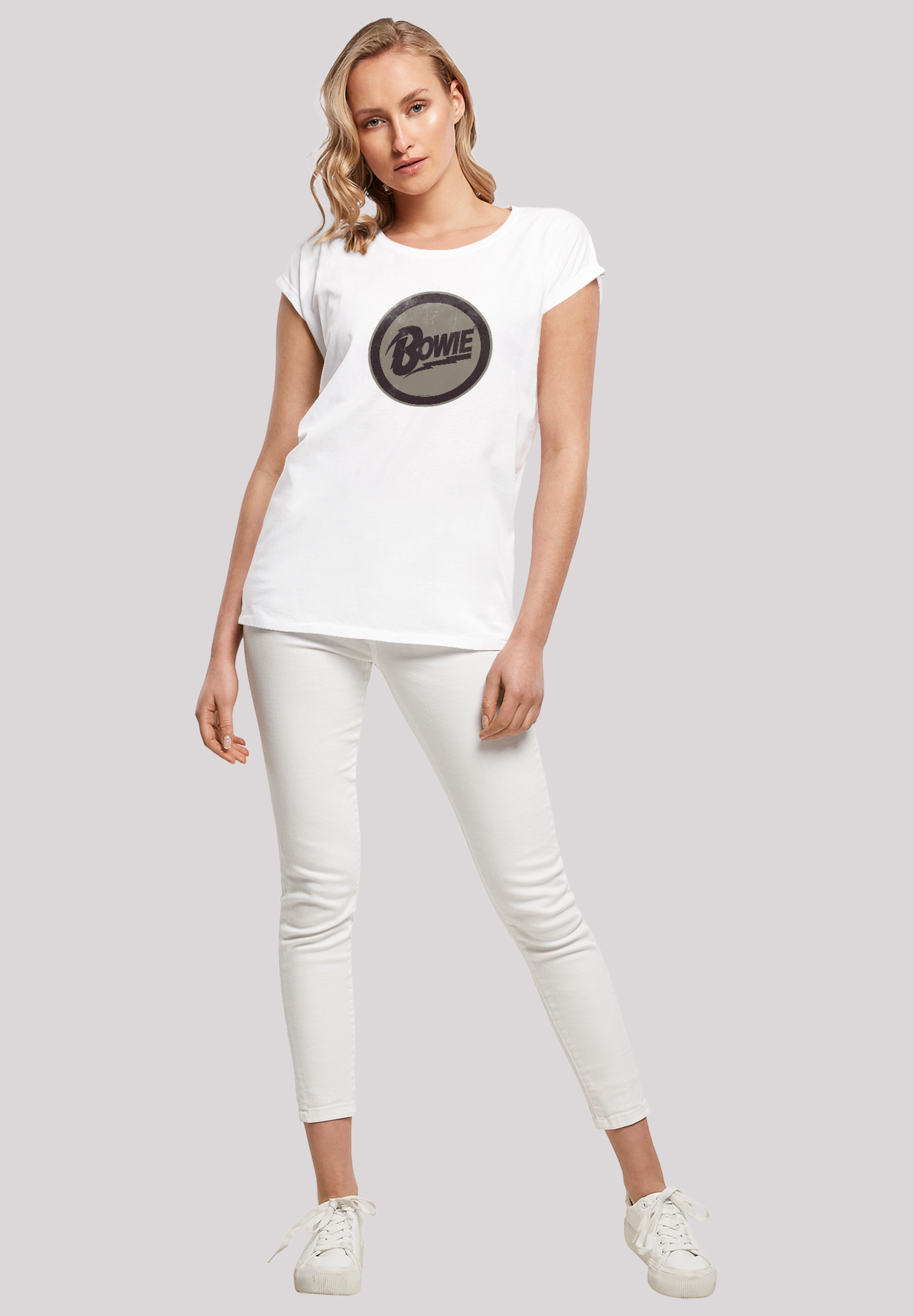 F4NT4STIC T-Shirt »David Bowie Logo'«, Print