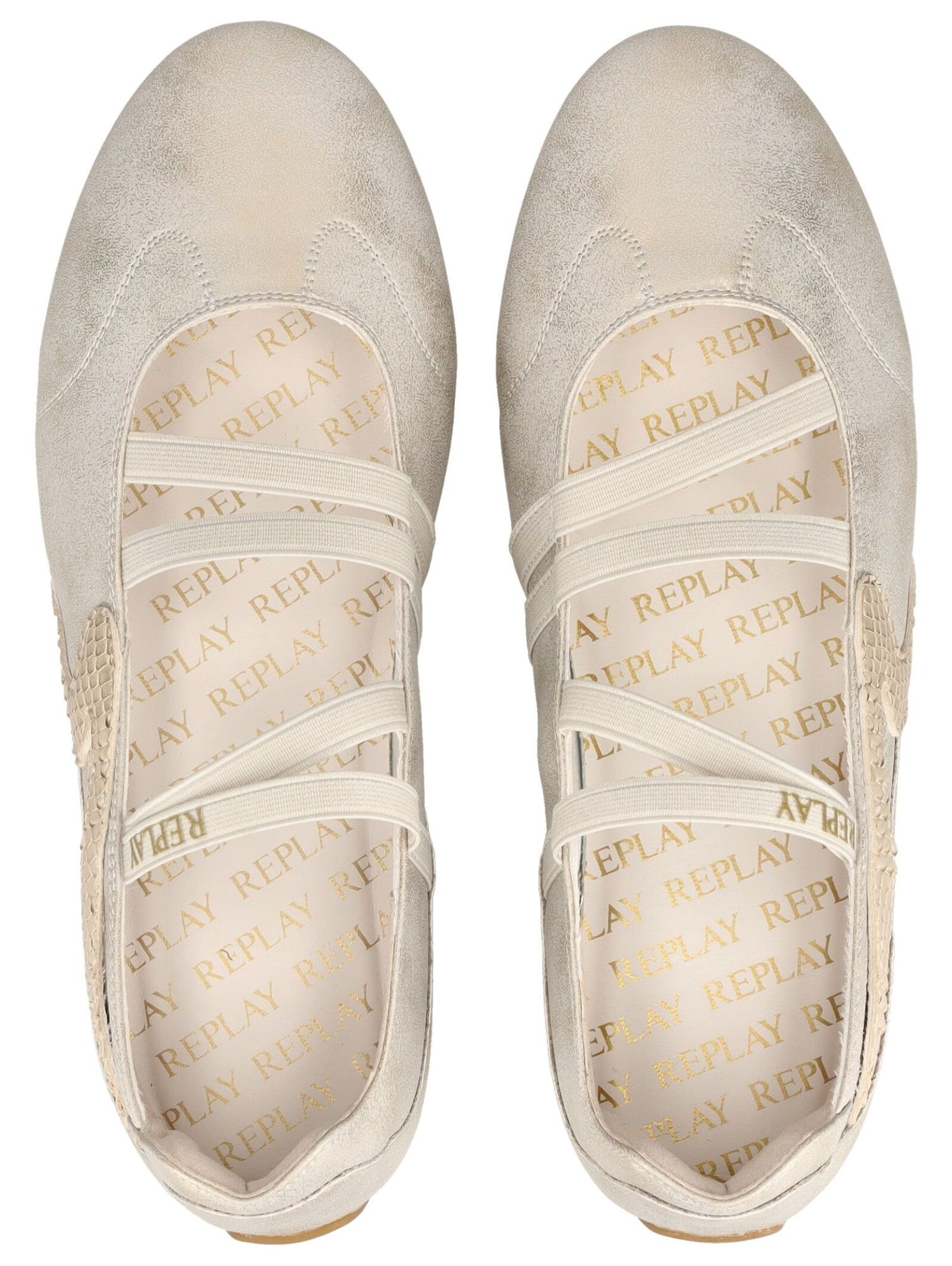 Replay Riemchenballerina »Replay Ballerinas Lederimitat«