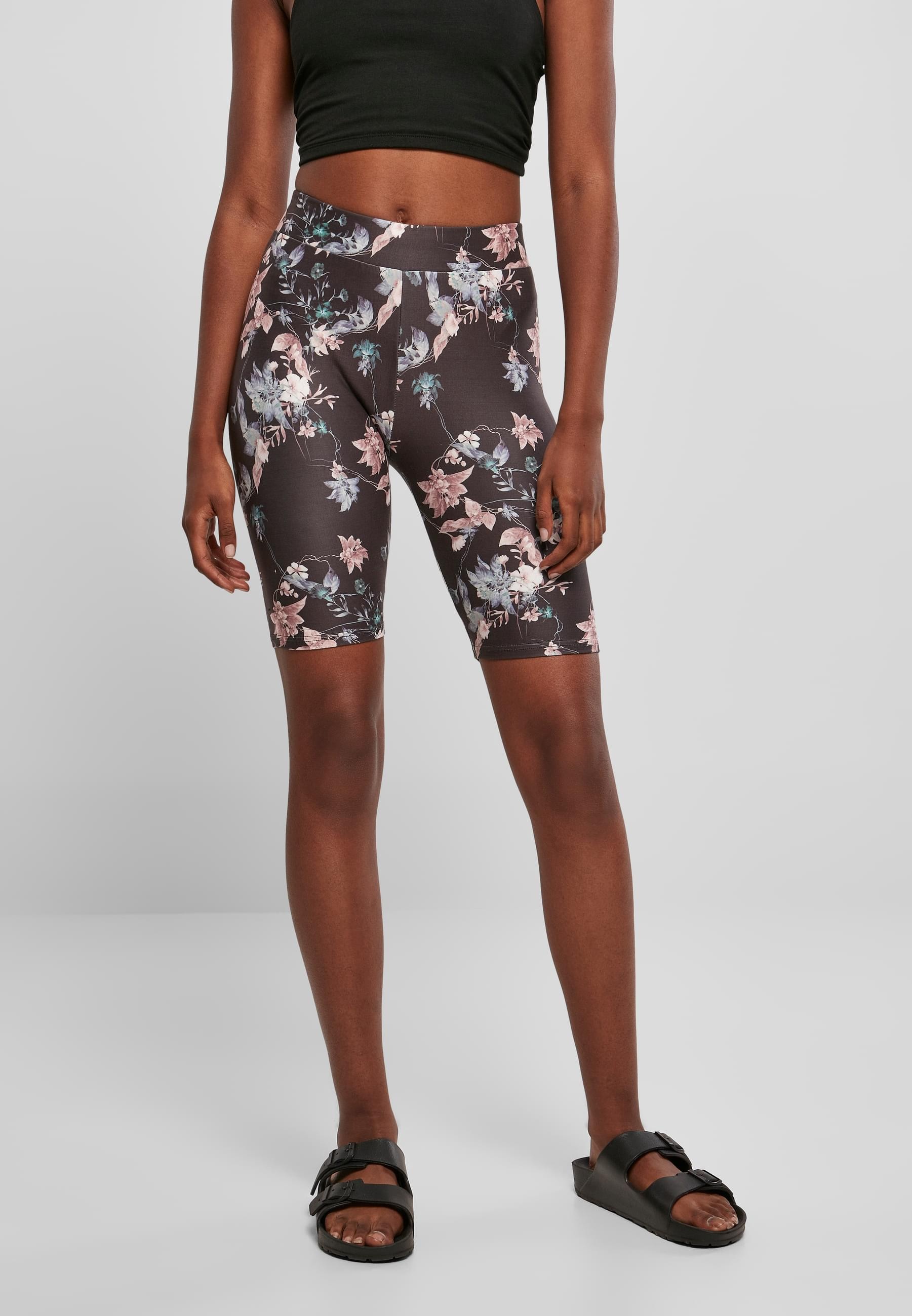 URBAN CLASSICS Radlerhose »Urban Classics Damen Ladies Soft AOP Cycle Shorts«, (1 tlg.)