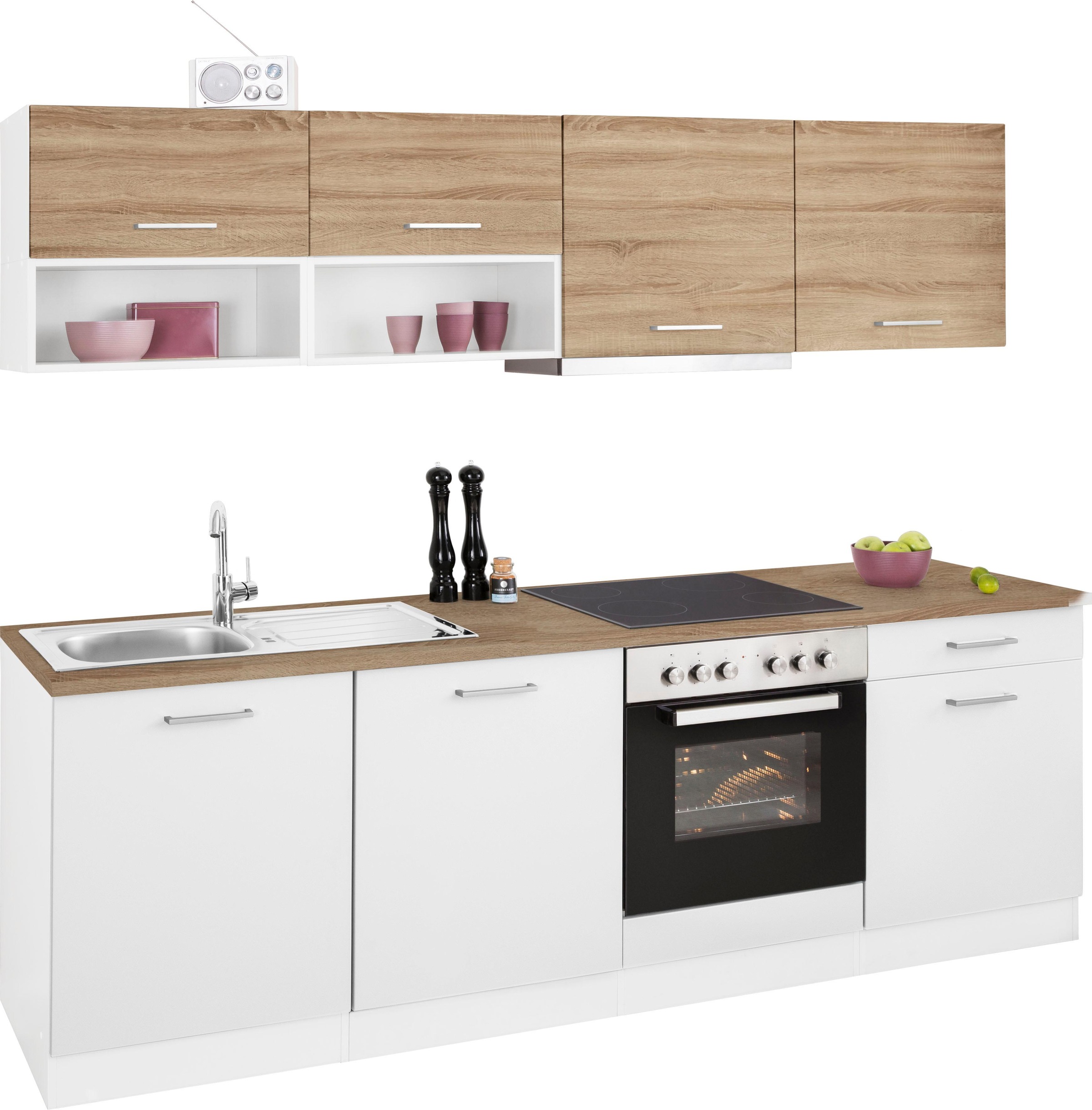 KOCHSTATION Küchenzeile "KS-Visby", mit E-Geräten, Breite 240 cm inkl. Gesc günstig online kaufen