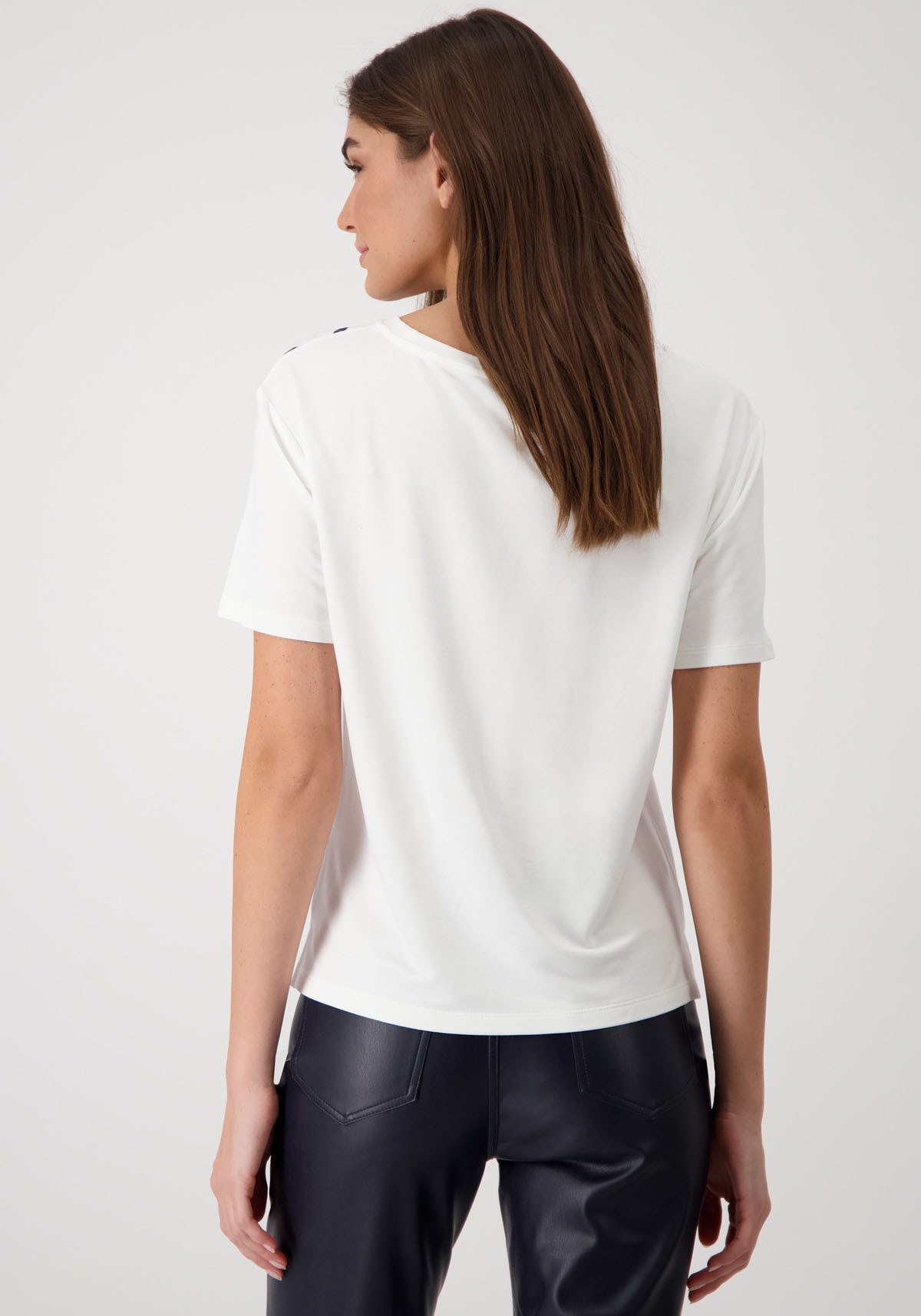Monari Rundhalsshirt, mit Blumendruck
