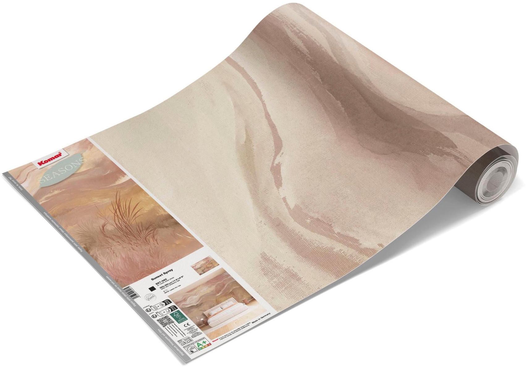 Komar Fototapete »Vlies Fototapete - Sunset Spray - Größe 350 x 250 cm« Motiv | bedruckt glatt