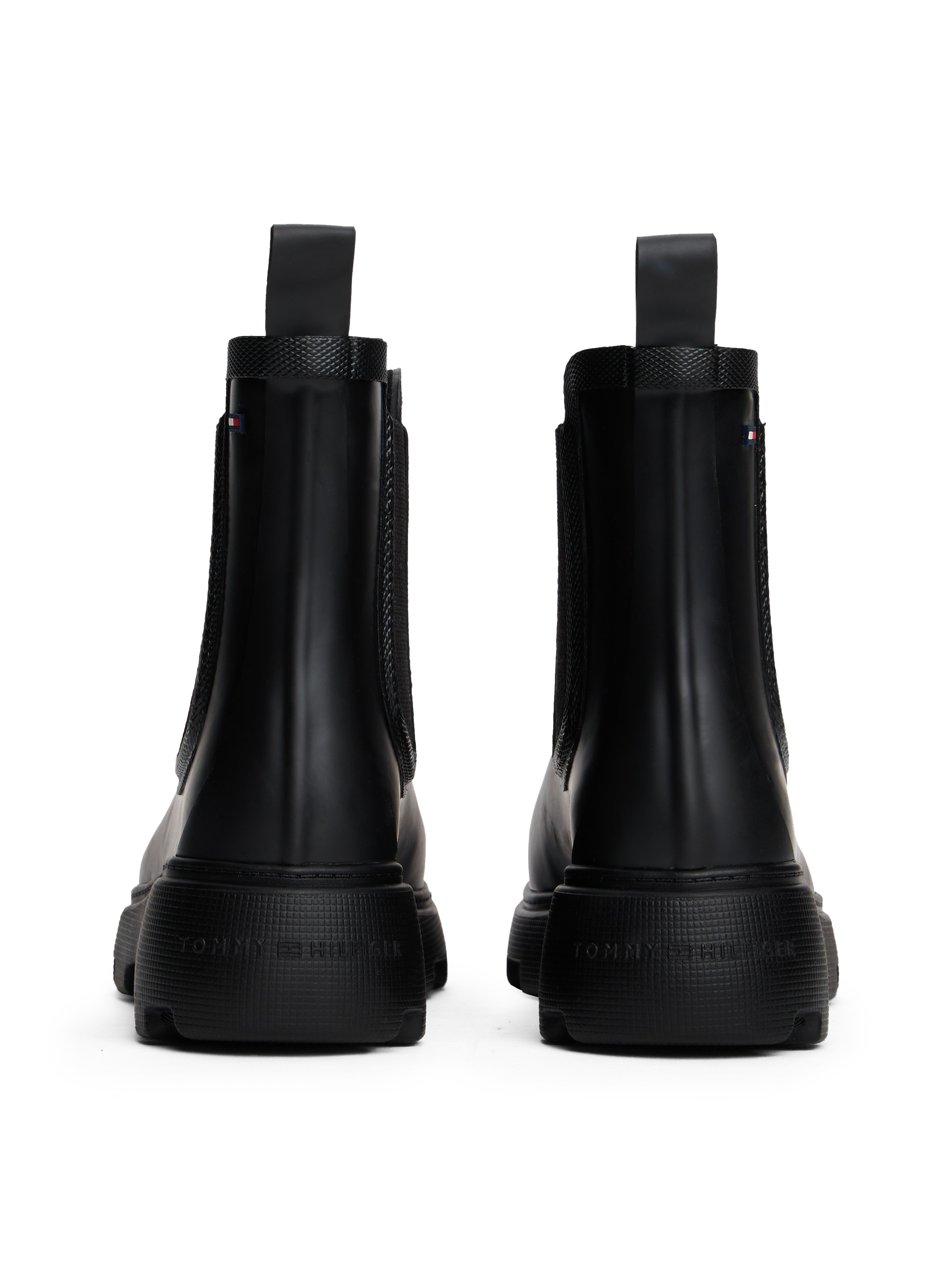 Tommy Hilfiger Chelseaboots "FLAG ANKLE RAINBOOT WARM LINING", Blockabsatz, günstig online kaufen