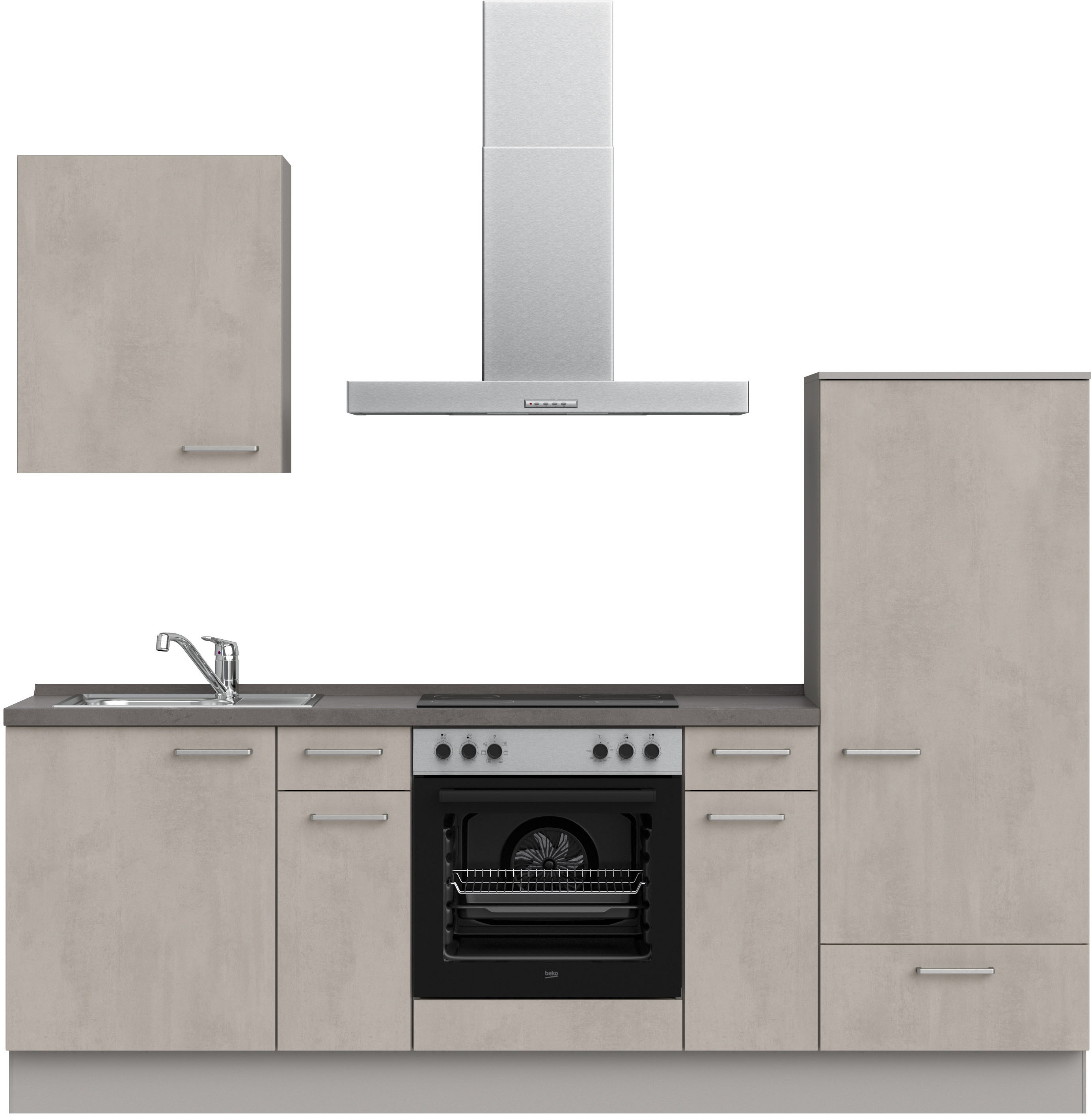 nobilia 1100000002199 ""Riva I", NEU: individuell anpassbar mit gratis Profi-Beratung" vormontiert, Breite 240 cm, Ausrichtung wählbar, wahlw. mit E-Geräten