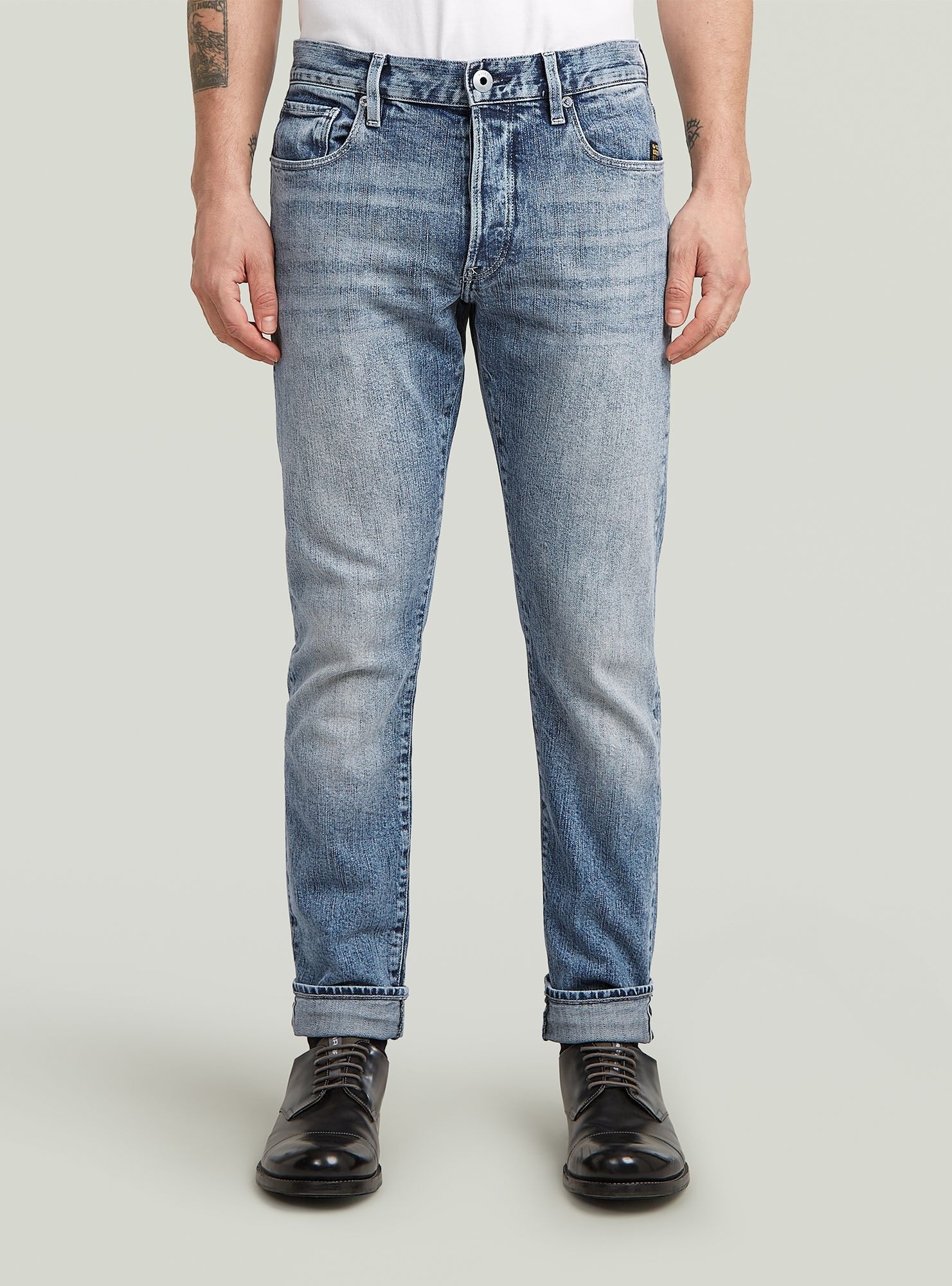 G-STAR Regular-fit-Jeans "3301 Slim Selvedge Jeans" günstig online kaufen