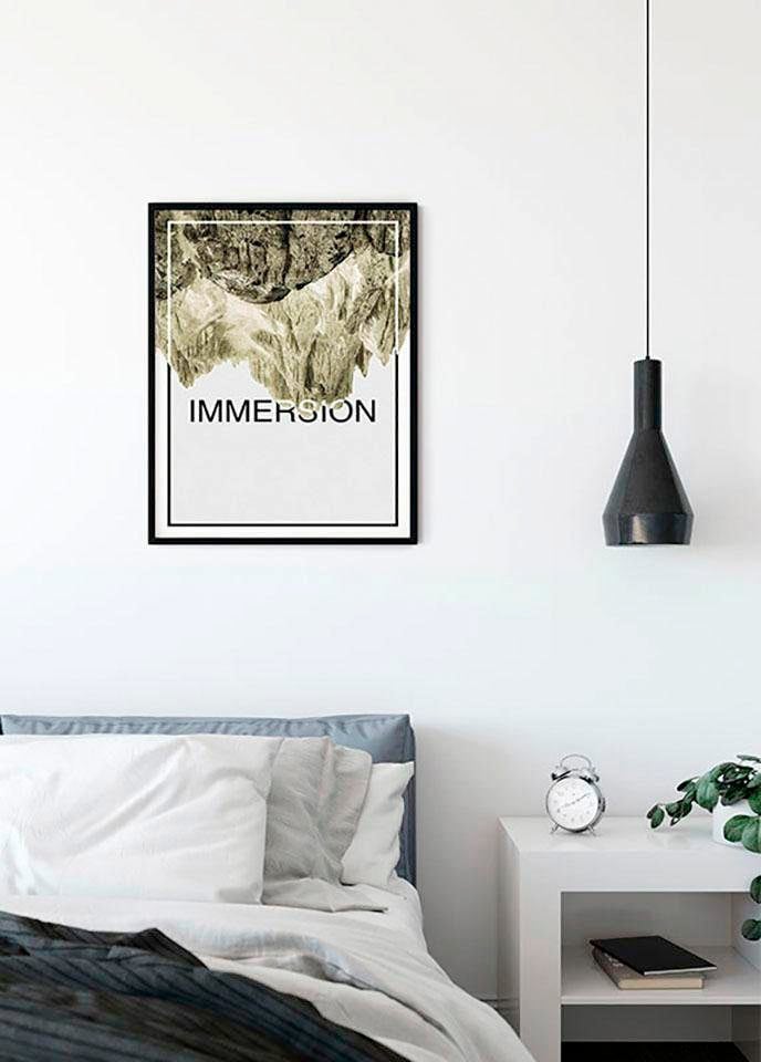 Komar Poster "Immersion Sand", Abstrakt-Sprüche & Texte, (1 St.), Kinderzimmer, Schlafzimmer, Wohnzimmer