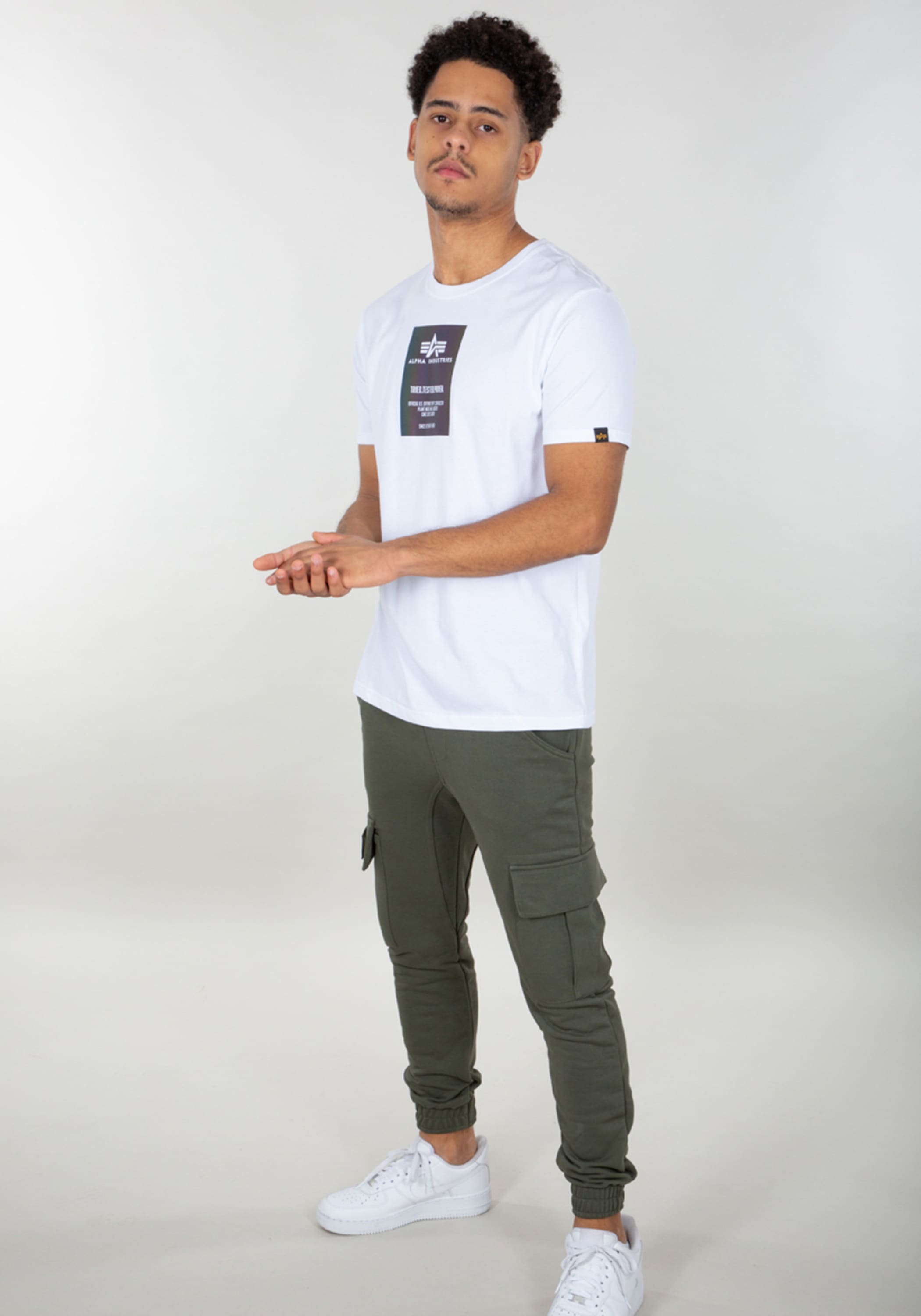 Alpha Industries T-Shirt »Rainbow Reflective Label T-Shirt«
