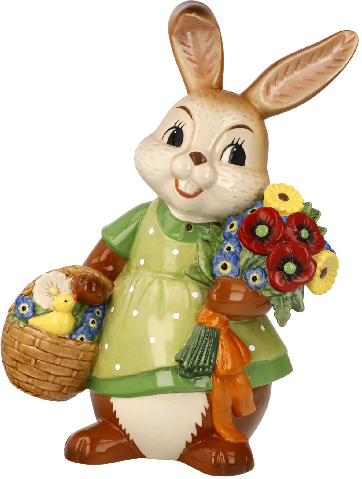 Goebel Osterhase »Ein Blumengruß«, Sammelfigur, Hasenmädchen mit Korb und  Blumenstrauß bestellen | BAUR