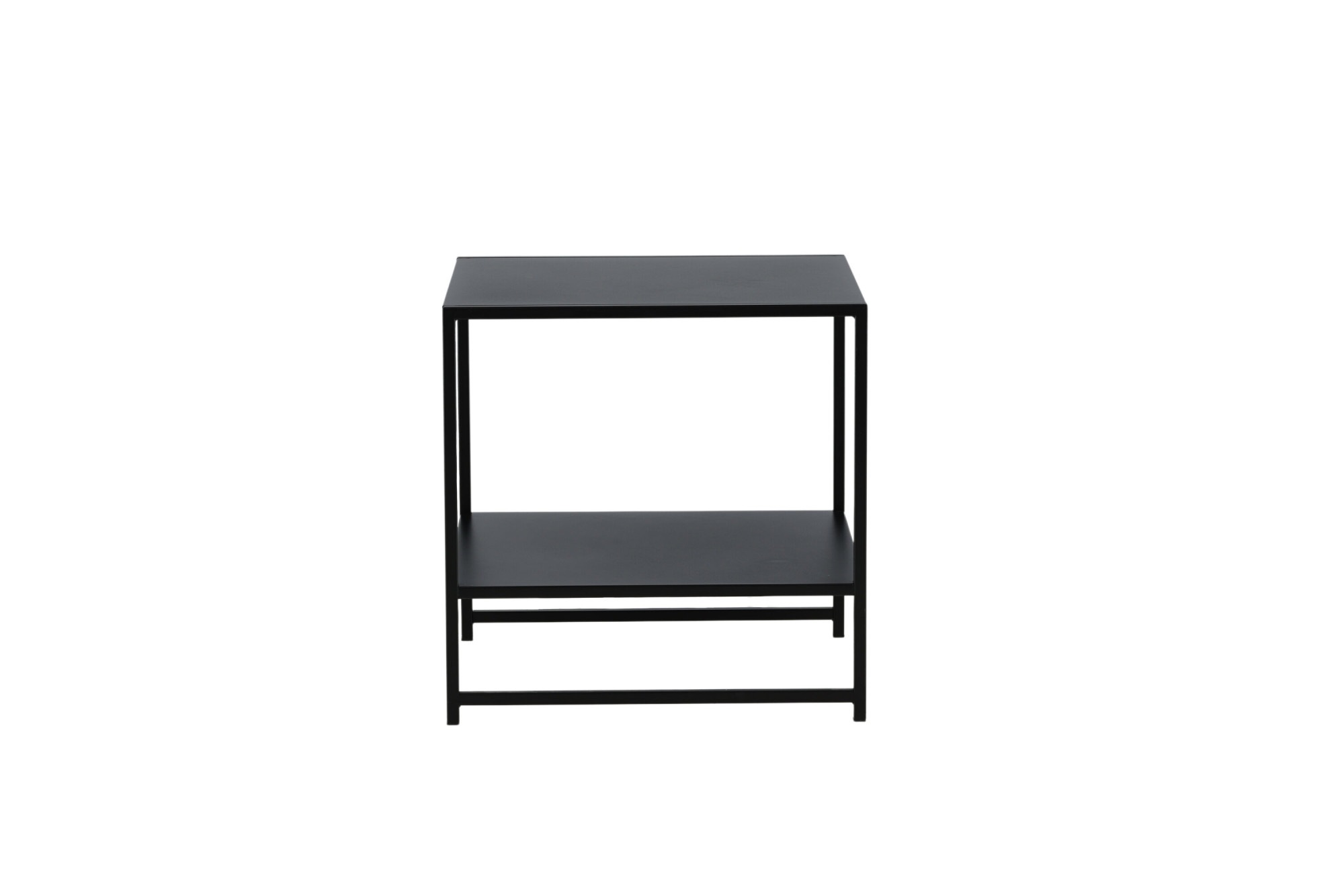 Venture Home Beistelltisch »Staal, Beistelltisch mit Ablageboden, 50 × 50 cm« Wohnzimmertisch, Pulverbeschichtung, schlank, kultiviert, modern