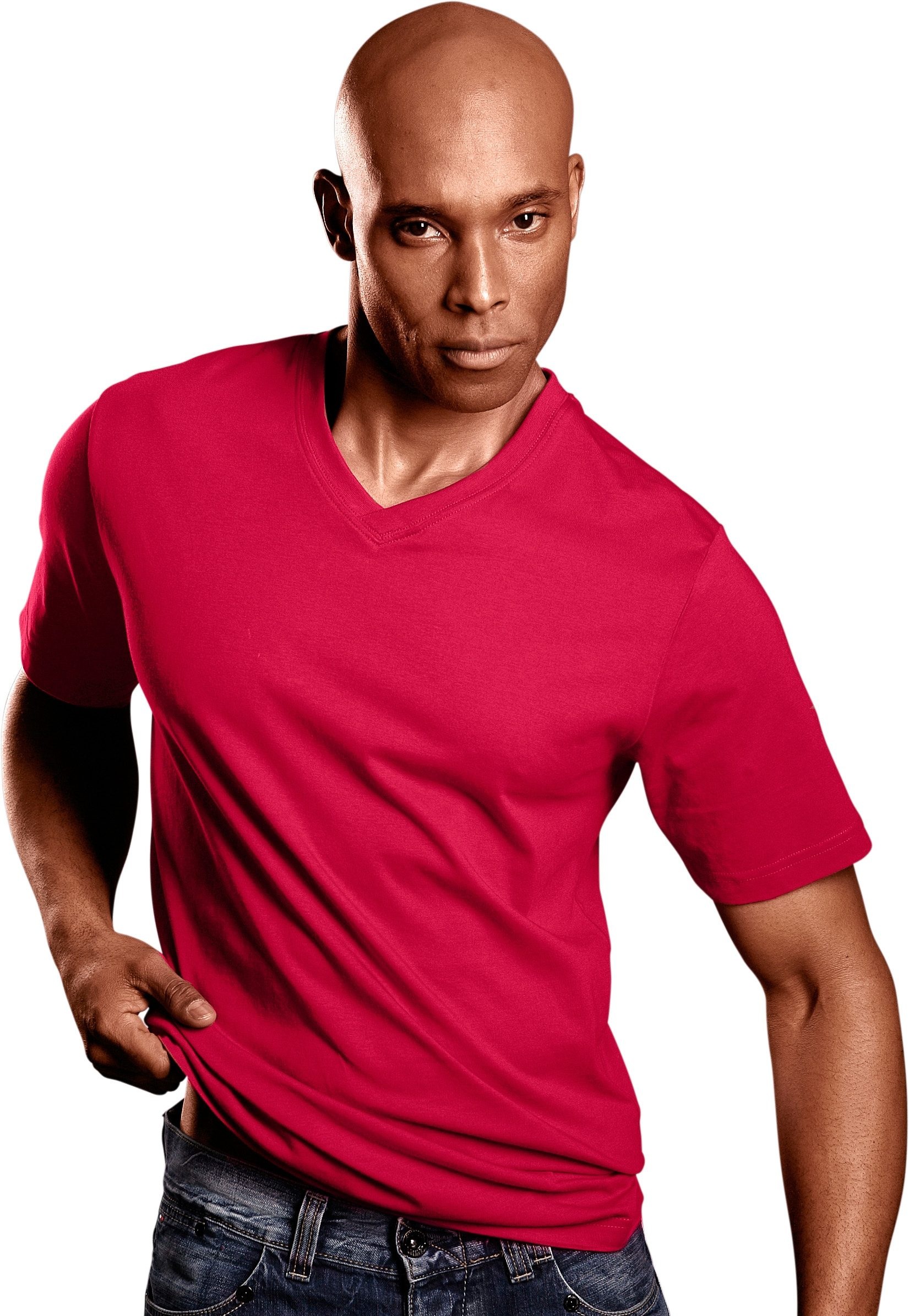 H.I.S T-Shirt Packung, 3 Stk. mit V-Ausschnitt aus Baumwolle, Unterhemd, T- günstig online kaufen