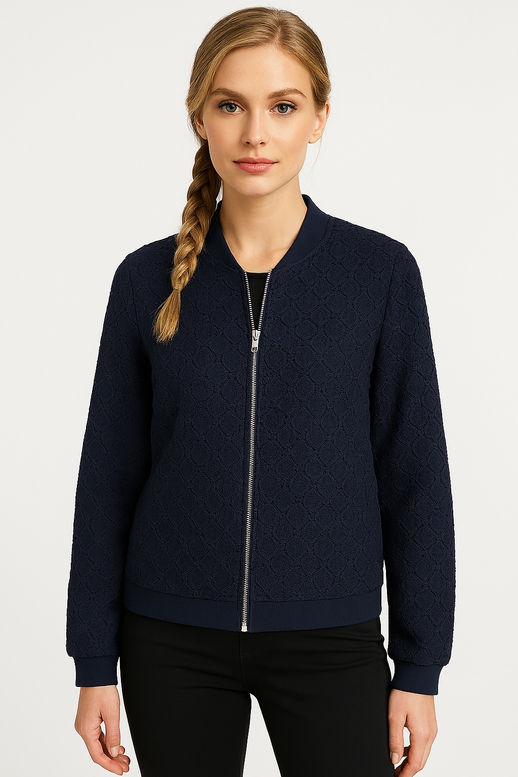 Vero Moda Bomberjacke "VMBECCA LS BOMBER LACE TOP JRS" günstig online kaufen