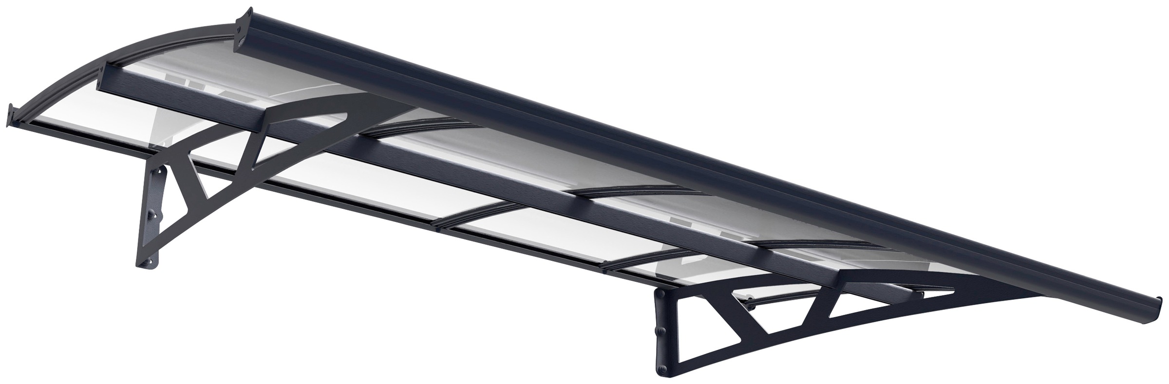 Vordach "Amsterdam 2230", B/H/T: 223,5cm x 33cm x 139cmanthrazit, PALRAM - CANOPIA, Vordächer, BxT: 223,5x139 cm