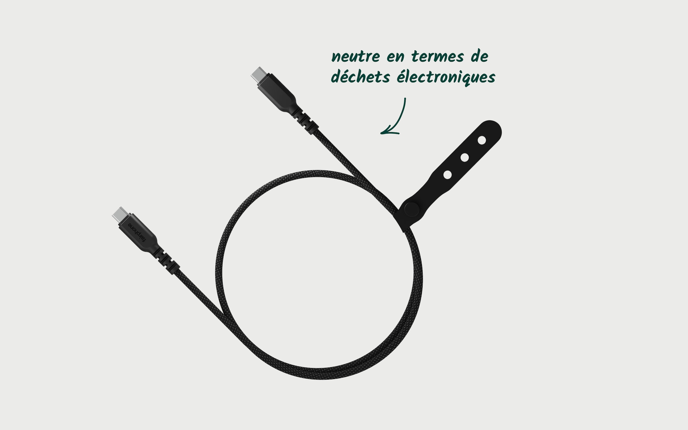 Fairphone Smartphone-Kabel »USB-C 3.2 Long Life Lade- und Datenkabel (20 Gb/s) 1 m«, USB Typ C, USB-C, 100 cm