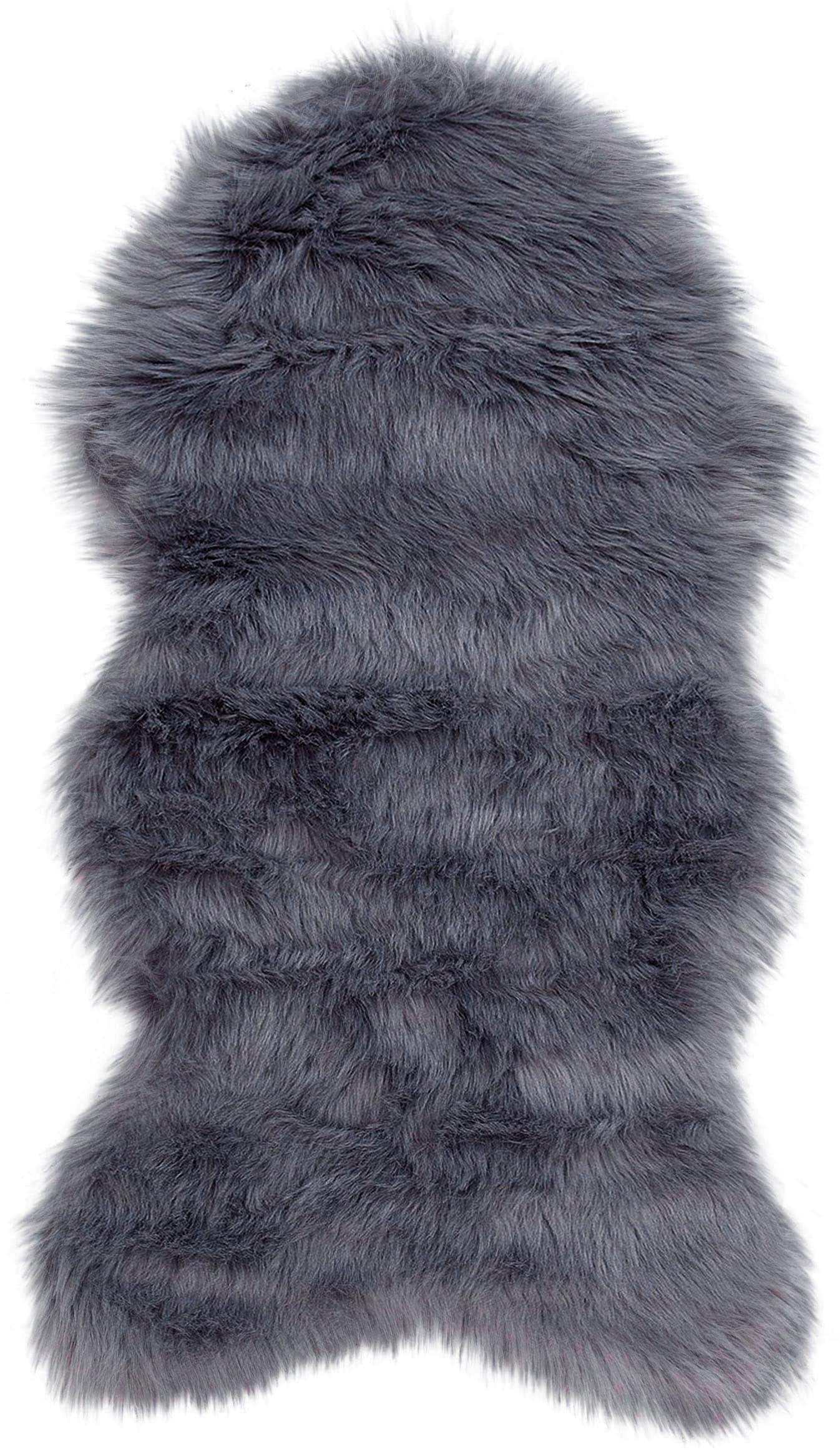 my home Hochflor-Teppich "Valeria Fellteppich kuschelig" fellförmig 60 mm H günstig online kaufen