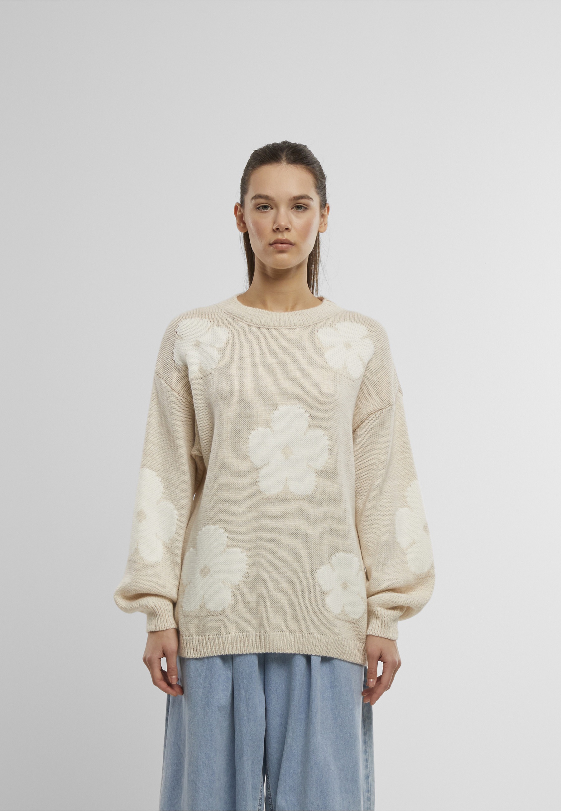 CLOUD 5IVE Fleecepullover »CLOUD 5IVE Cloud 5ive Crewneck Knit Sweater with Flowers«
