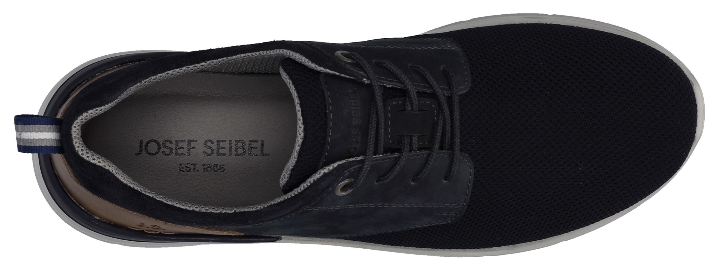 Josef Seibel Sneaker »Wales 03«, Schlupfschuh, Slip-On Sneaker, Slipper mit elastischen Schnürsenkeln