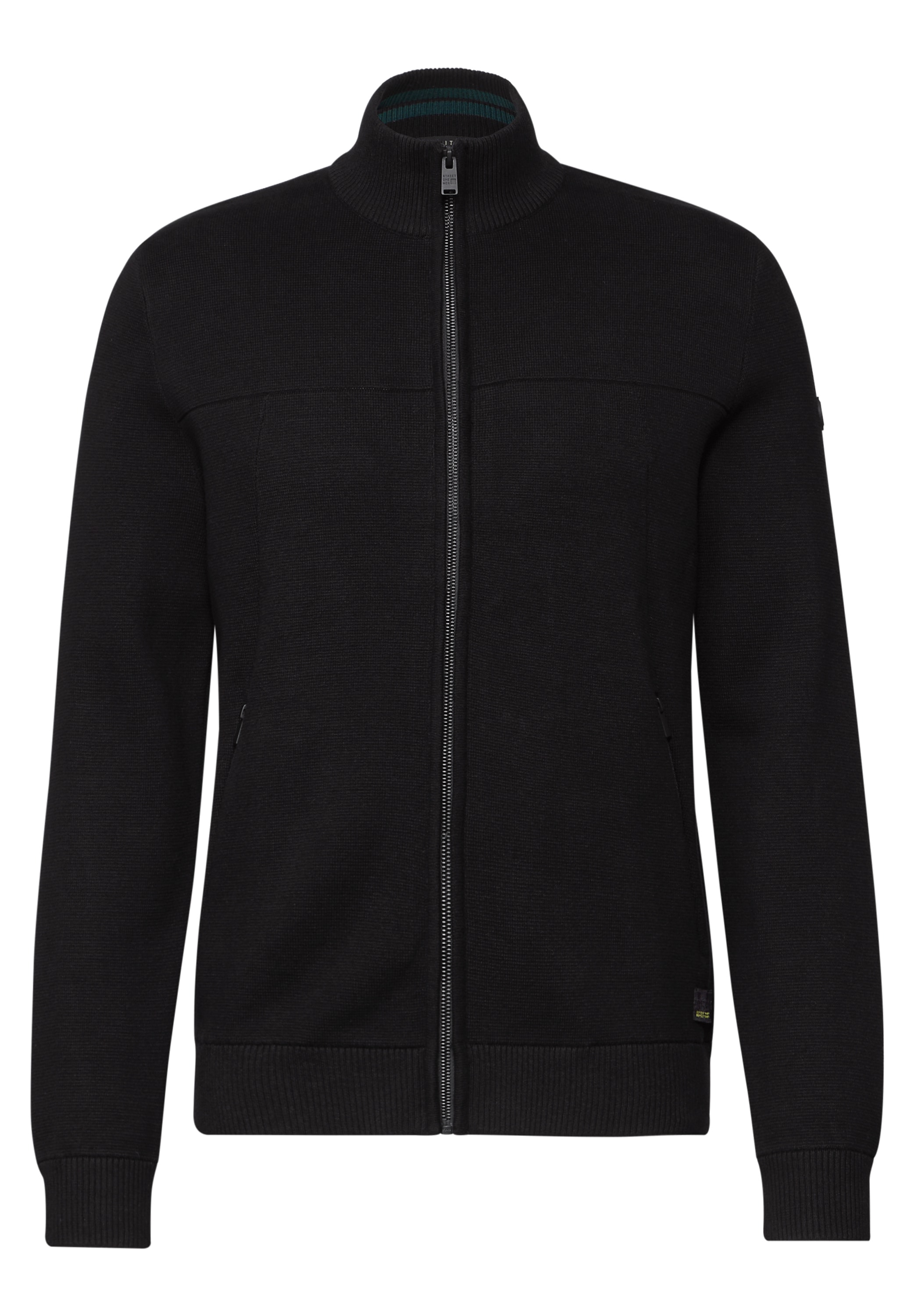 STREET ONE MEN Strickjacke, aus reiner Baumwolle