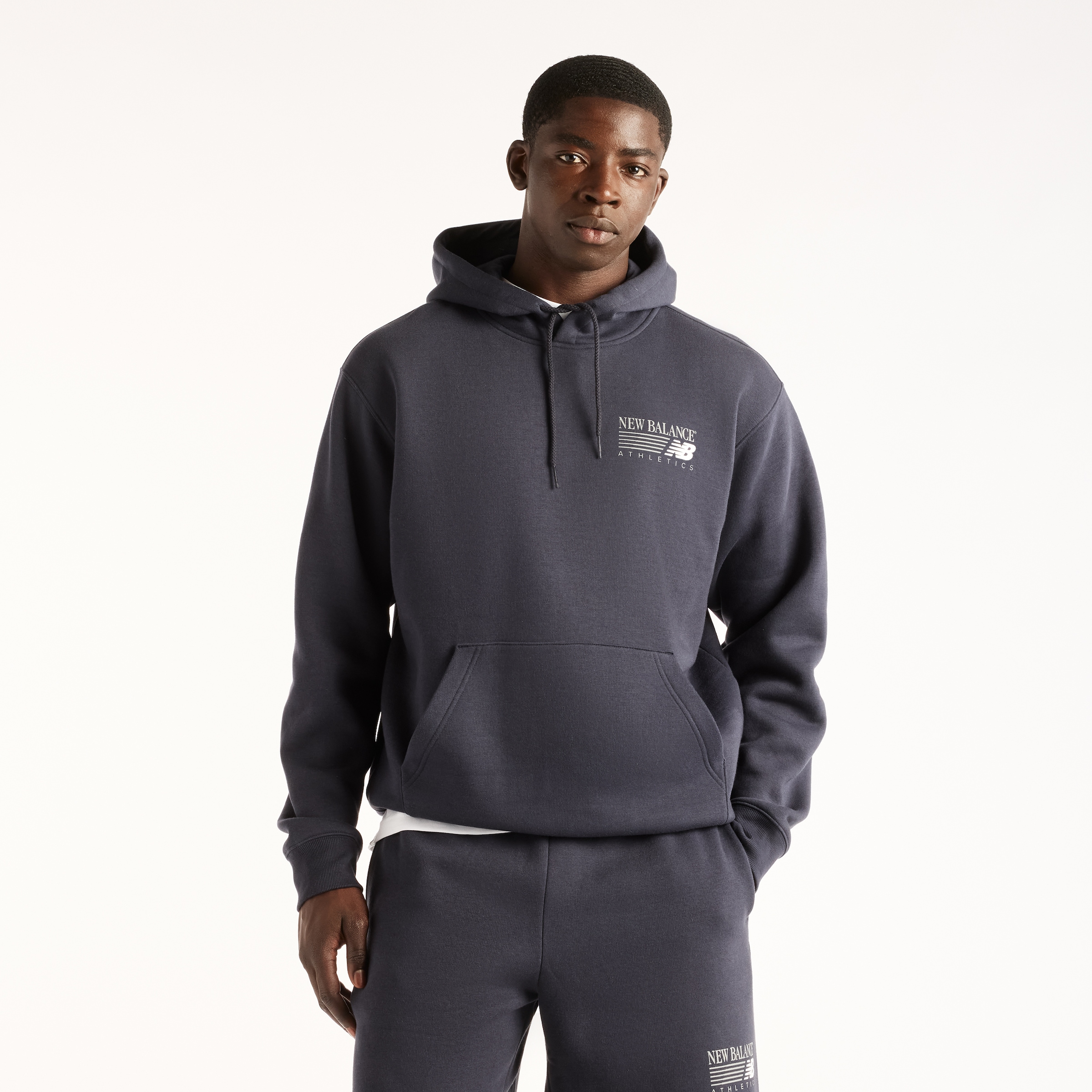 New Balance Kapuzensweatshirt "REIMAGINED FLEECE HOODIE", sportlicher Look, aus Baumwolle und Polyester, klassischer Schnitt