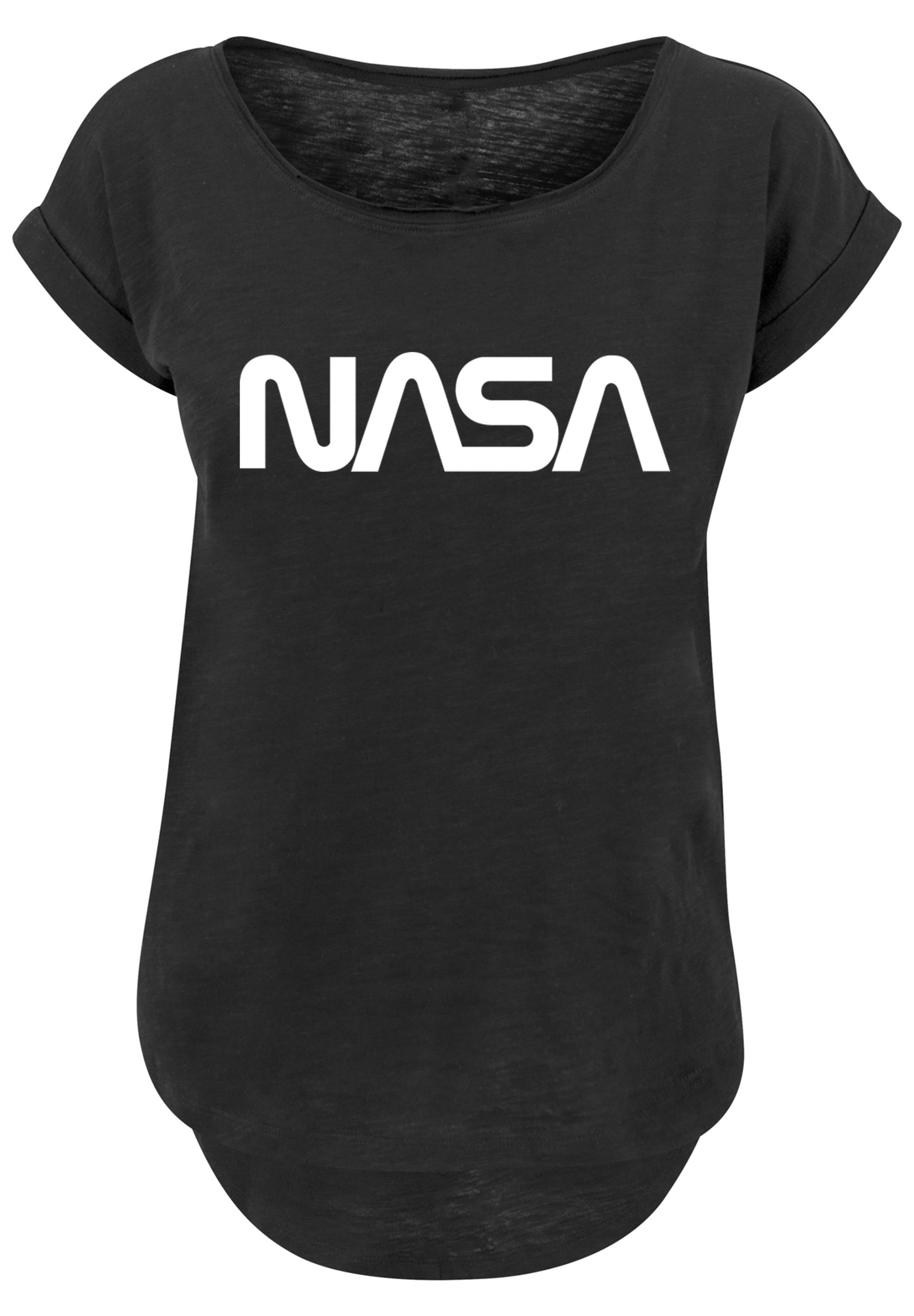 F4NT4STIC T-Shirt »NASA Modern Logo Black«, Print