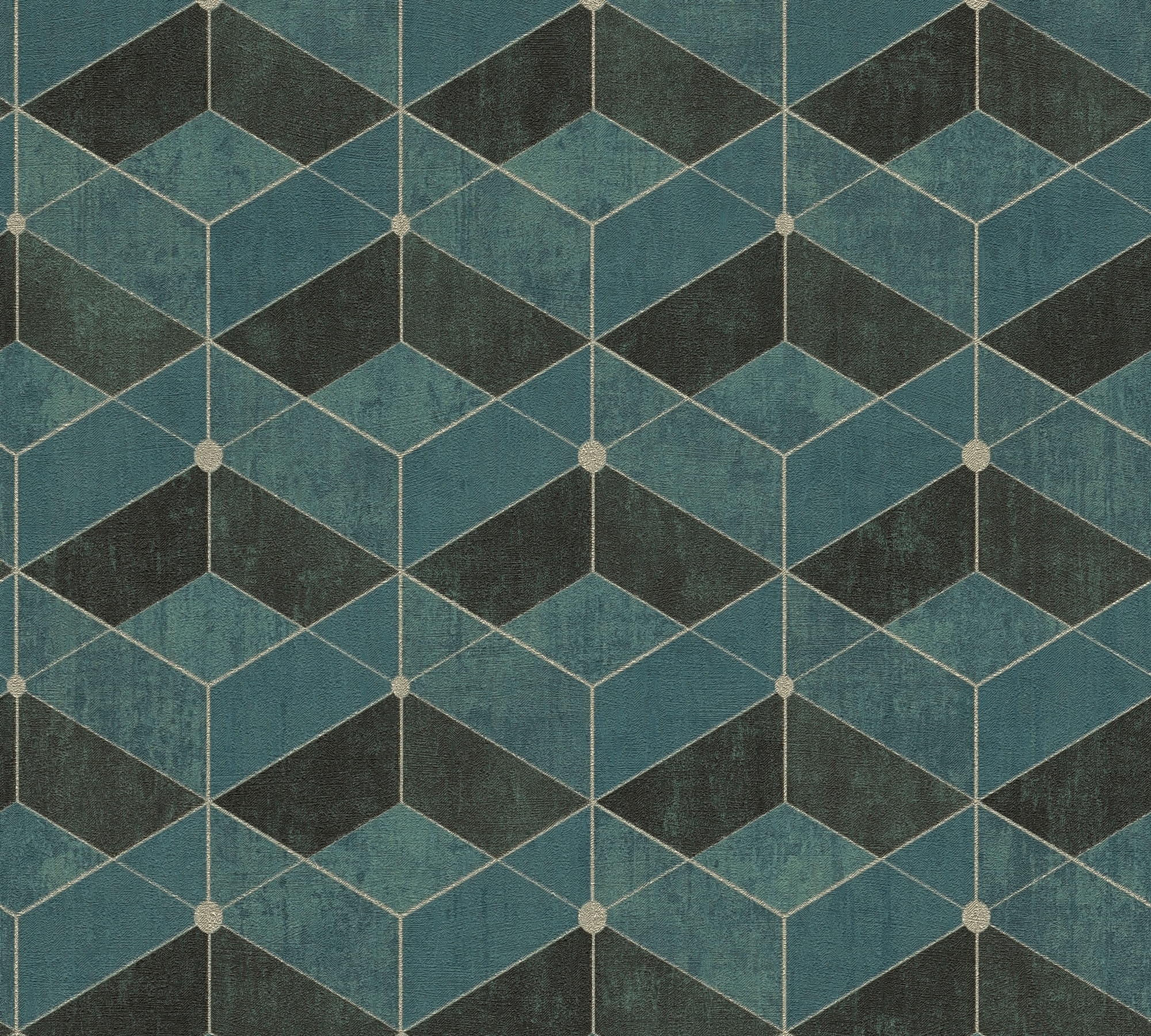 living walls 1100000002199 "Titanium" 3D-Optik geometrisch grafisch leicht strukturiert Geometrisch Tapete 3D Effekt Tapeten Wohnzimmer Schlafzimmer Küche