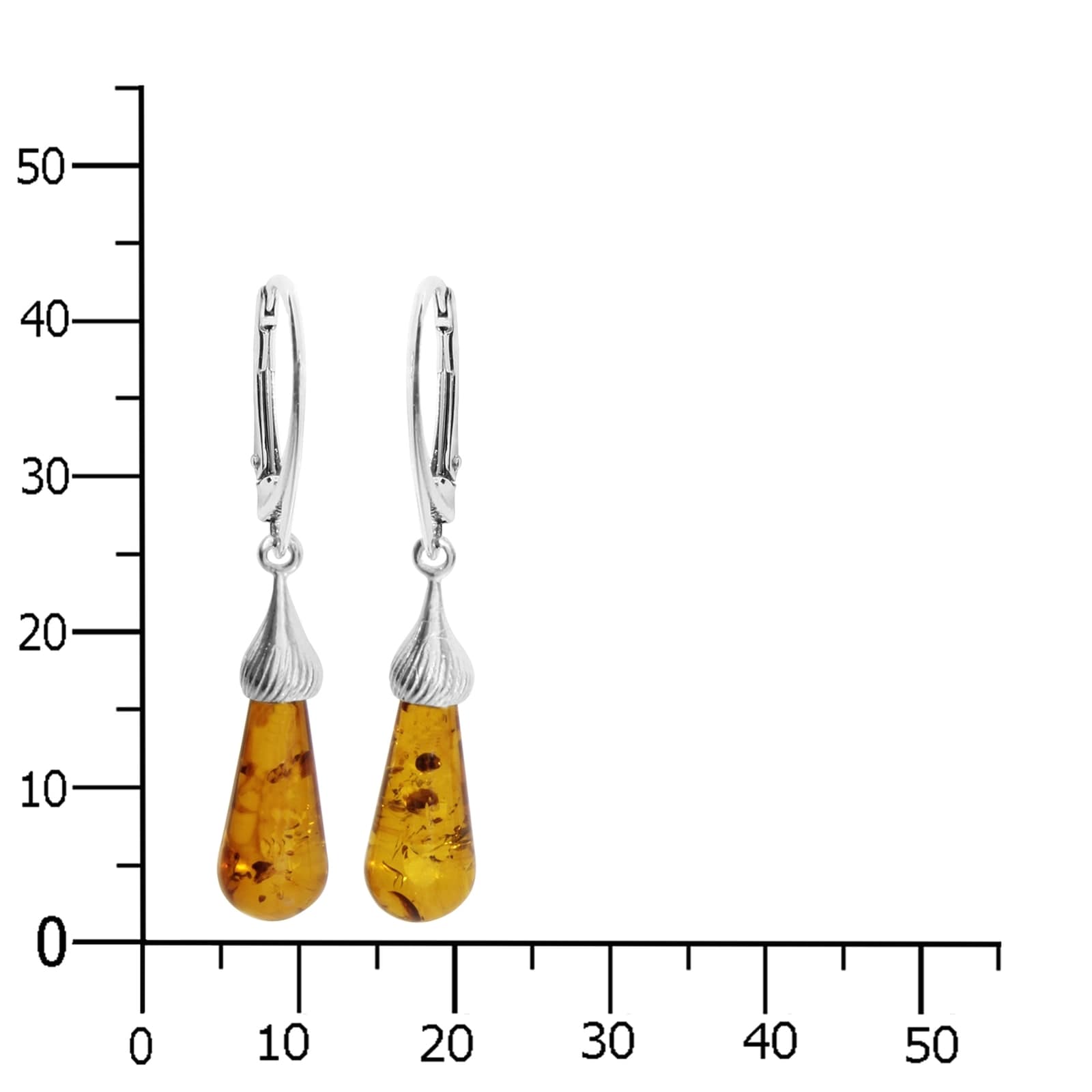 OSTSEE-SCHMUCK Paar Ohrhänger »- Jennifer - Silber 925/000 - Bernstein«