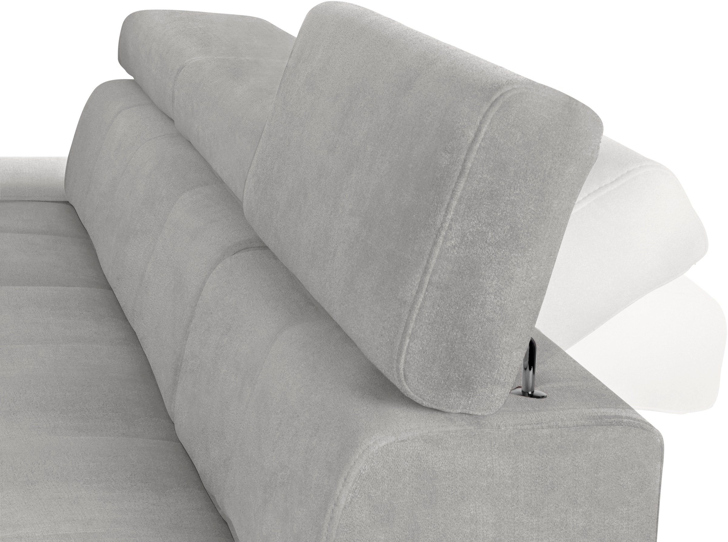exxpo - sofa fashion Ecksofa »Fiji, hochwertige Detailverarbeitung im Sitz und Rücken, L-Form«, bequem durch Kopf- und Armteilverstellung, wahlweise mit Bettfunktion