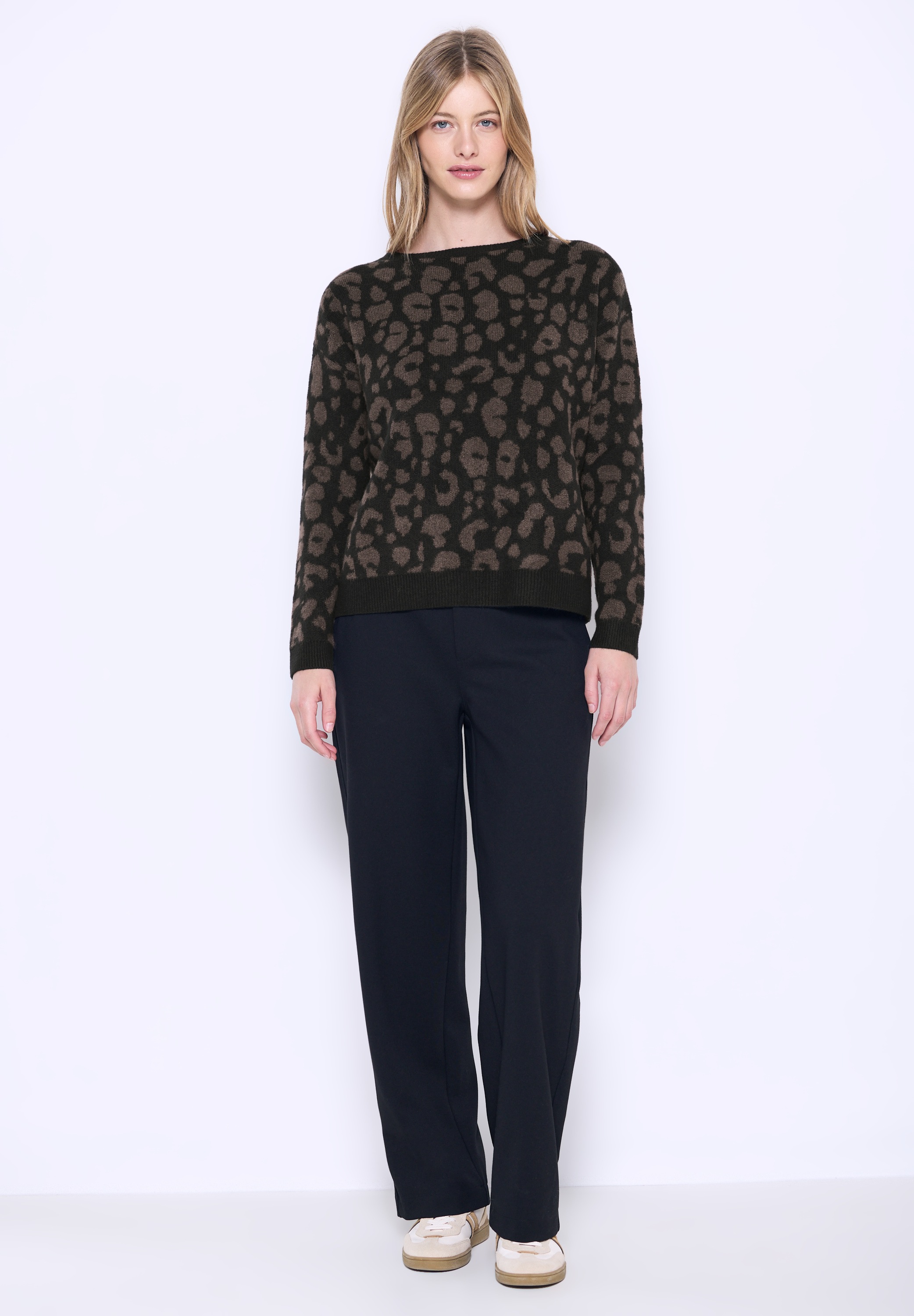 Thumbnail - STREET ONE STUDIO Rundhalspullover aus softem Materialmix