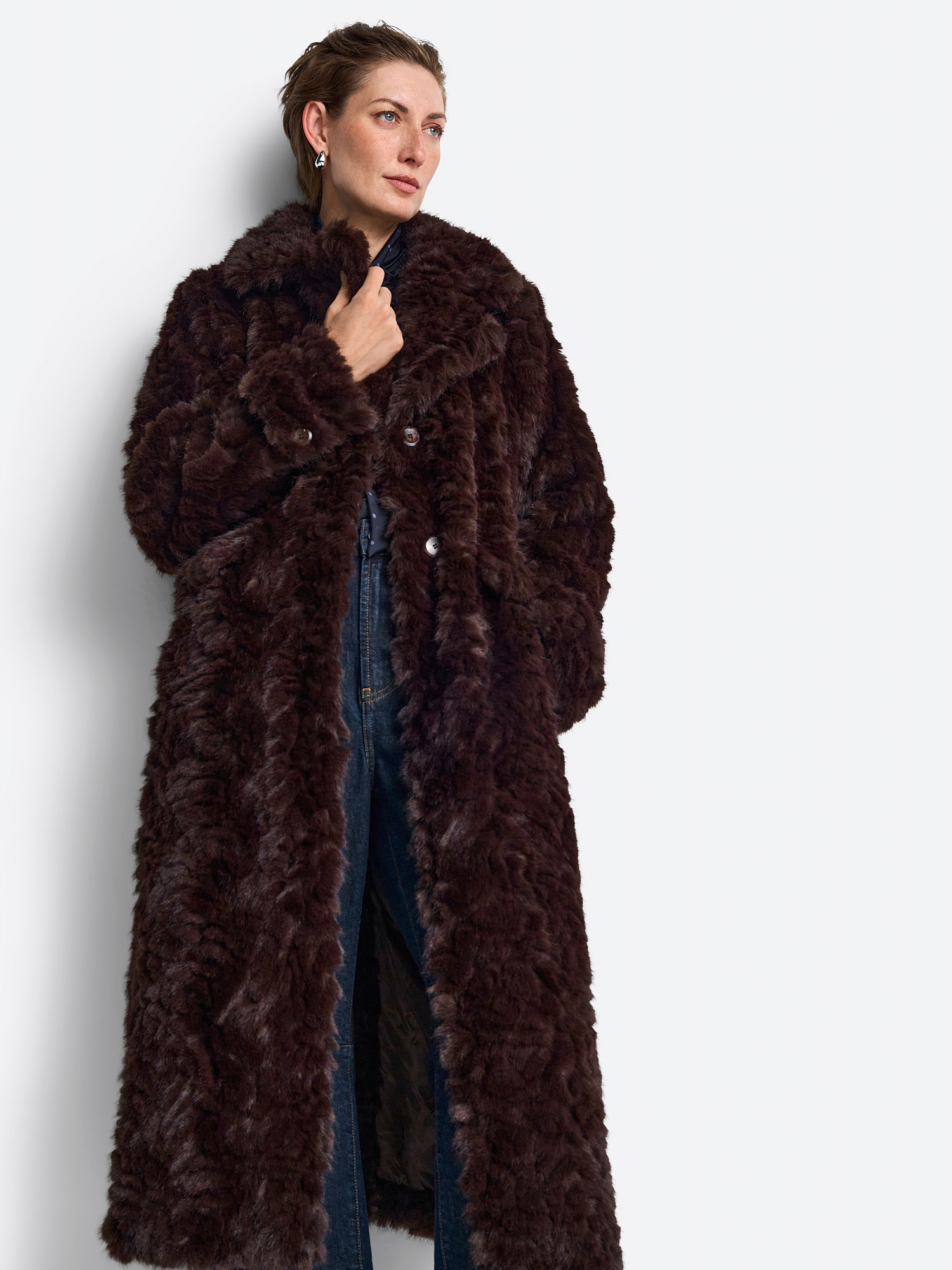 RICHROYAL Fellimitatjacke »Rich & Royal«
