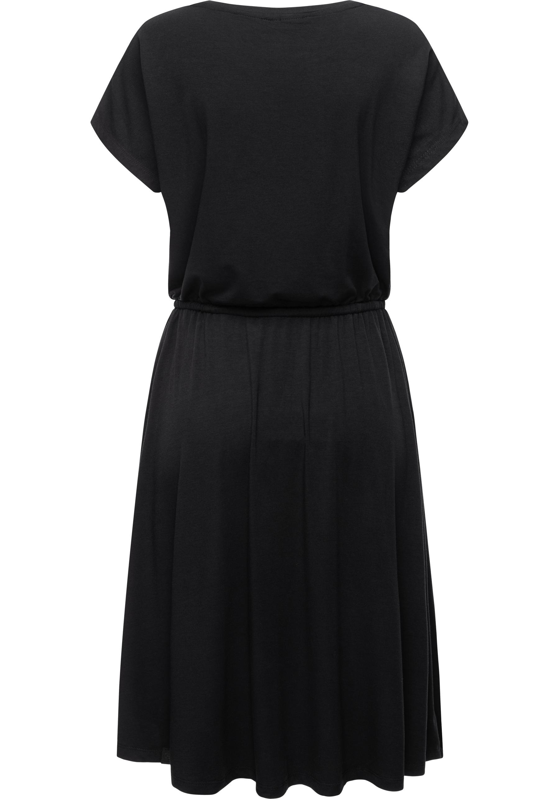 Ragwear Details online Sommerkleid stylisches, verspielten »Pecori knielanges | Blusenkleid mit bestellen Dress«, BAUR