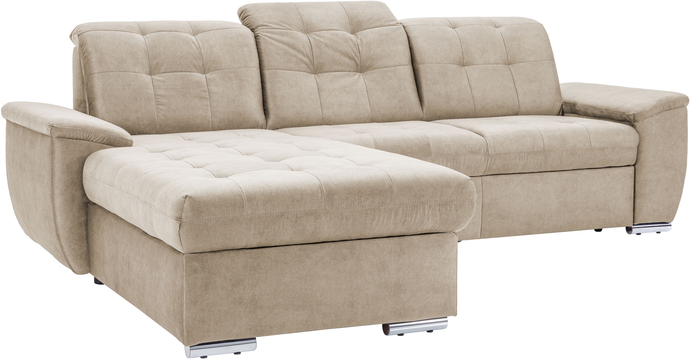 exxpo - sofa fashion Ecksofa "Derby Inkl. Kopfteilverstellung, wahlw. Bett günstig online kaufen