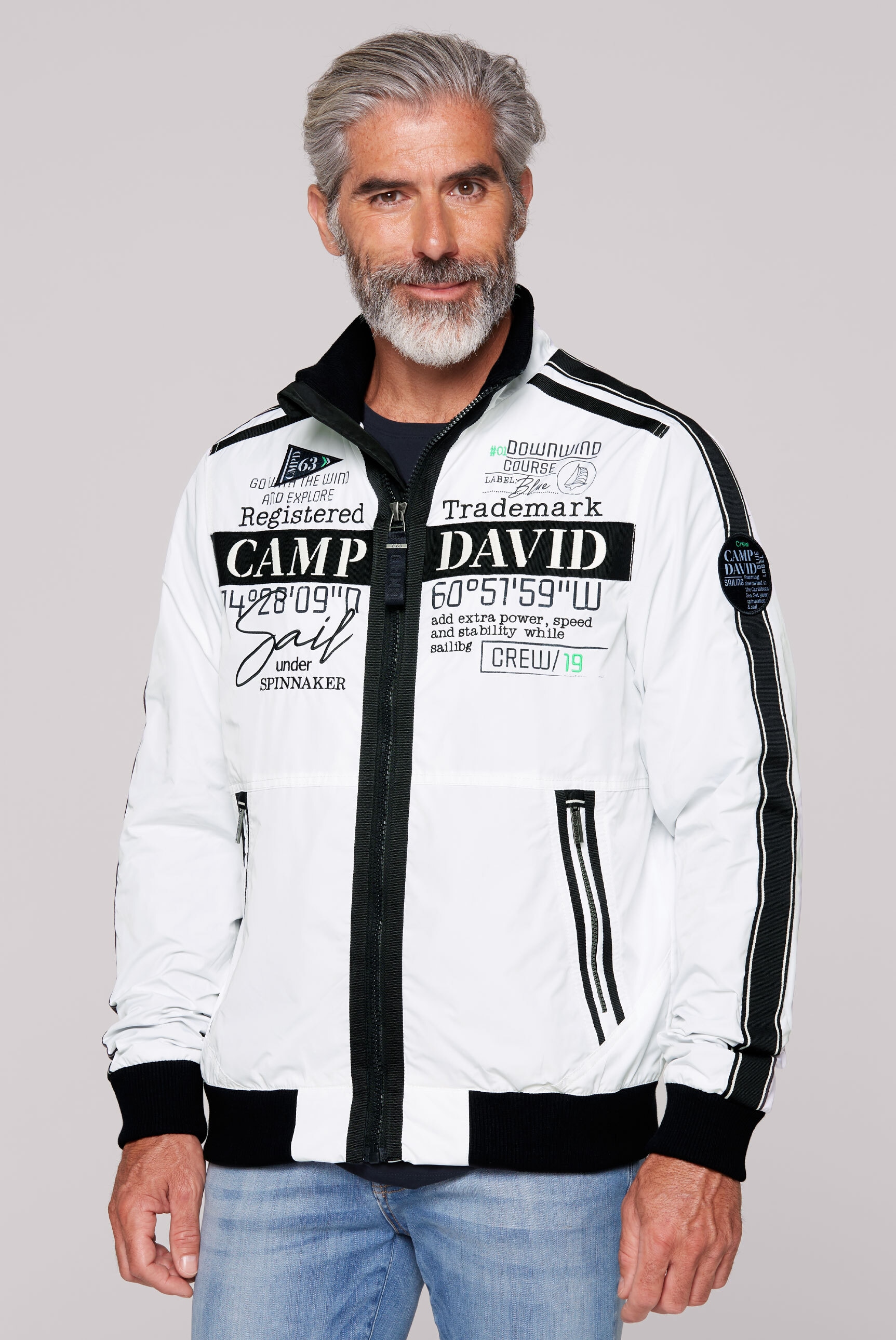 CAMP DAVID Outdoorjacke, ohne Kapuze