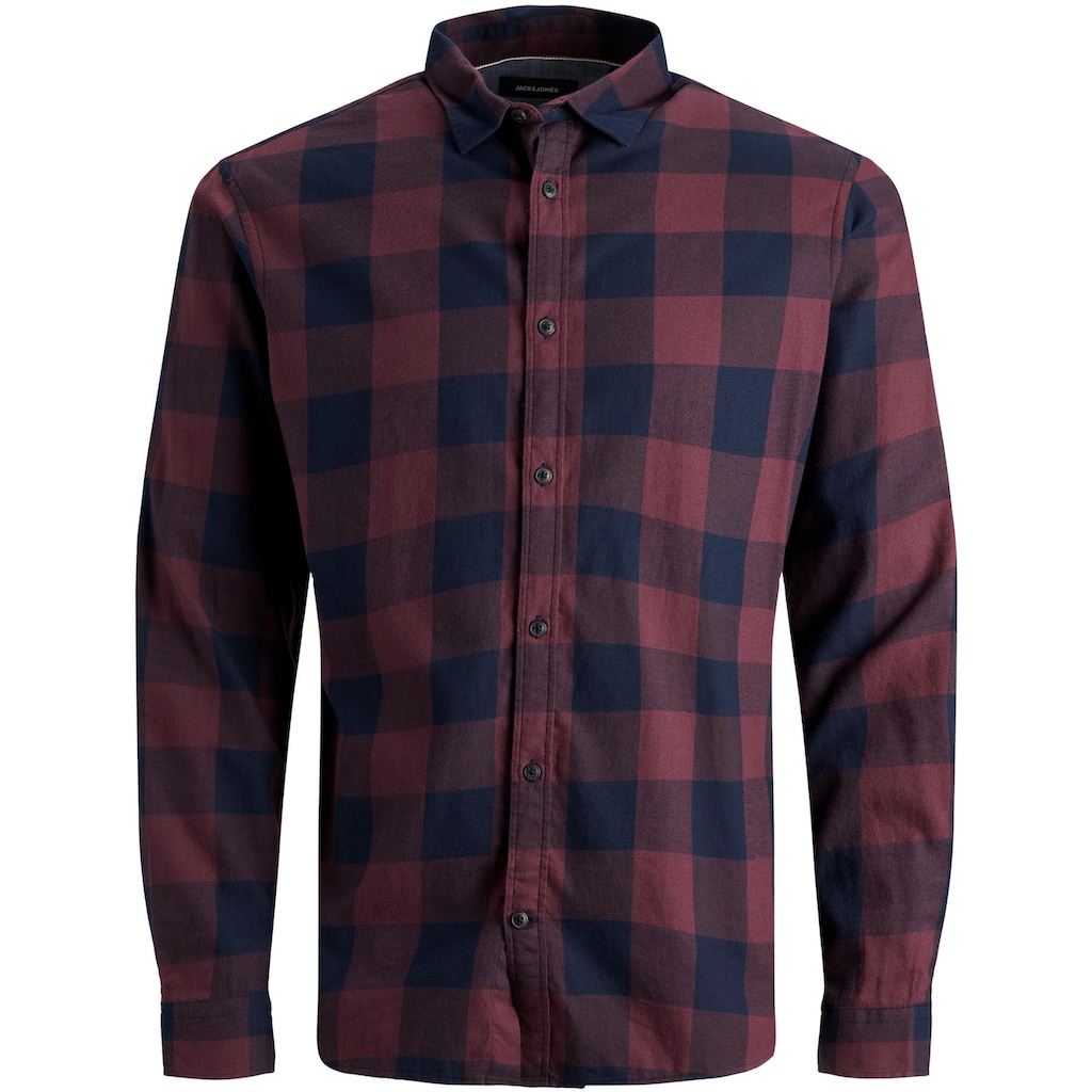 Jack & Jones Karohemd »JJ JJEGINGHAM TWILL SHIRT L/«