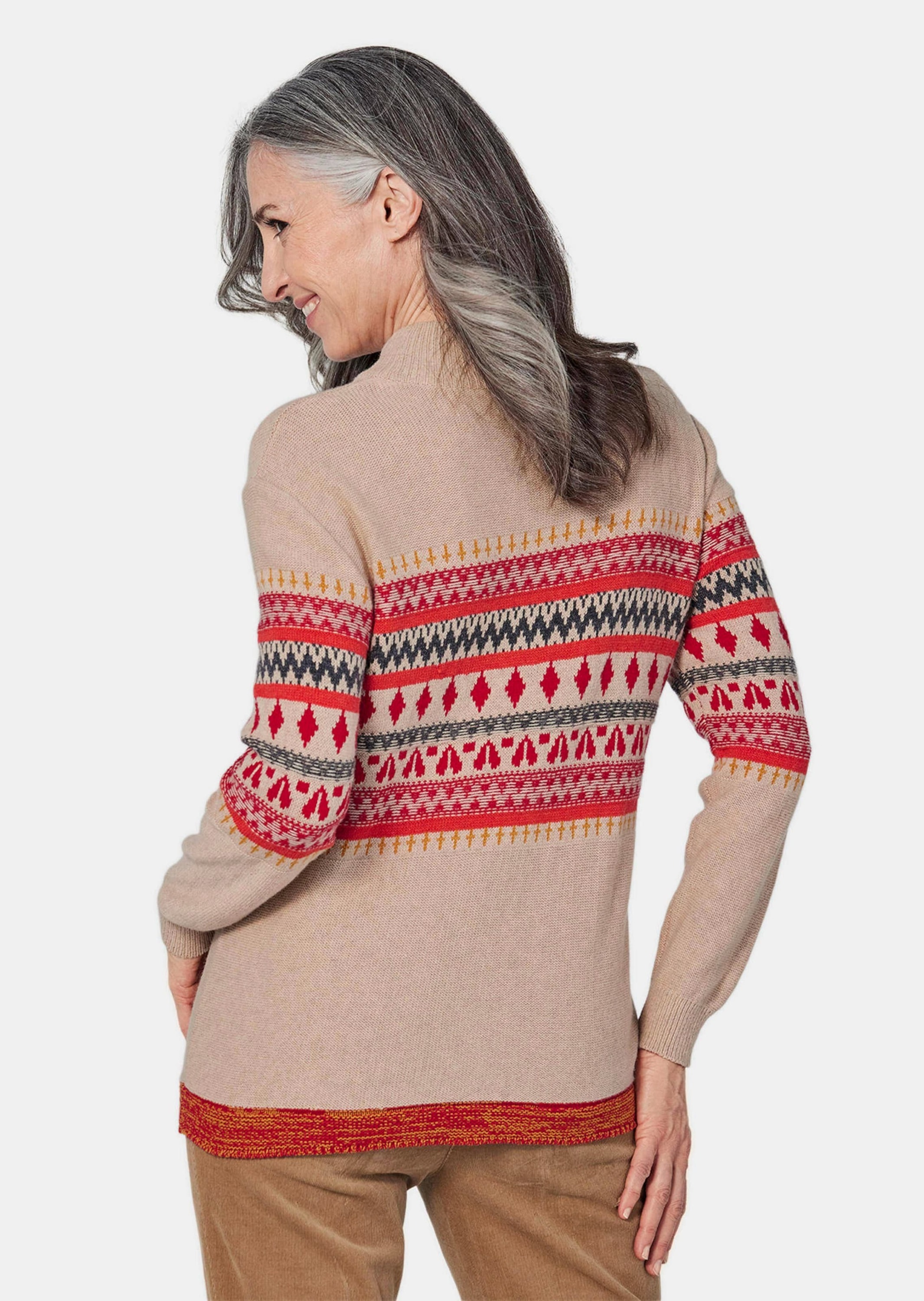 GOLDNER Rundhalspullover »Kurzgröße Strickpullover mit Rollkragen«