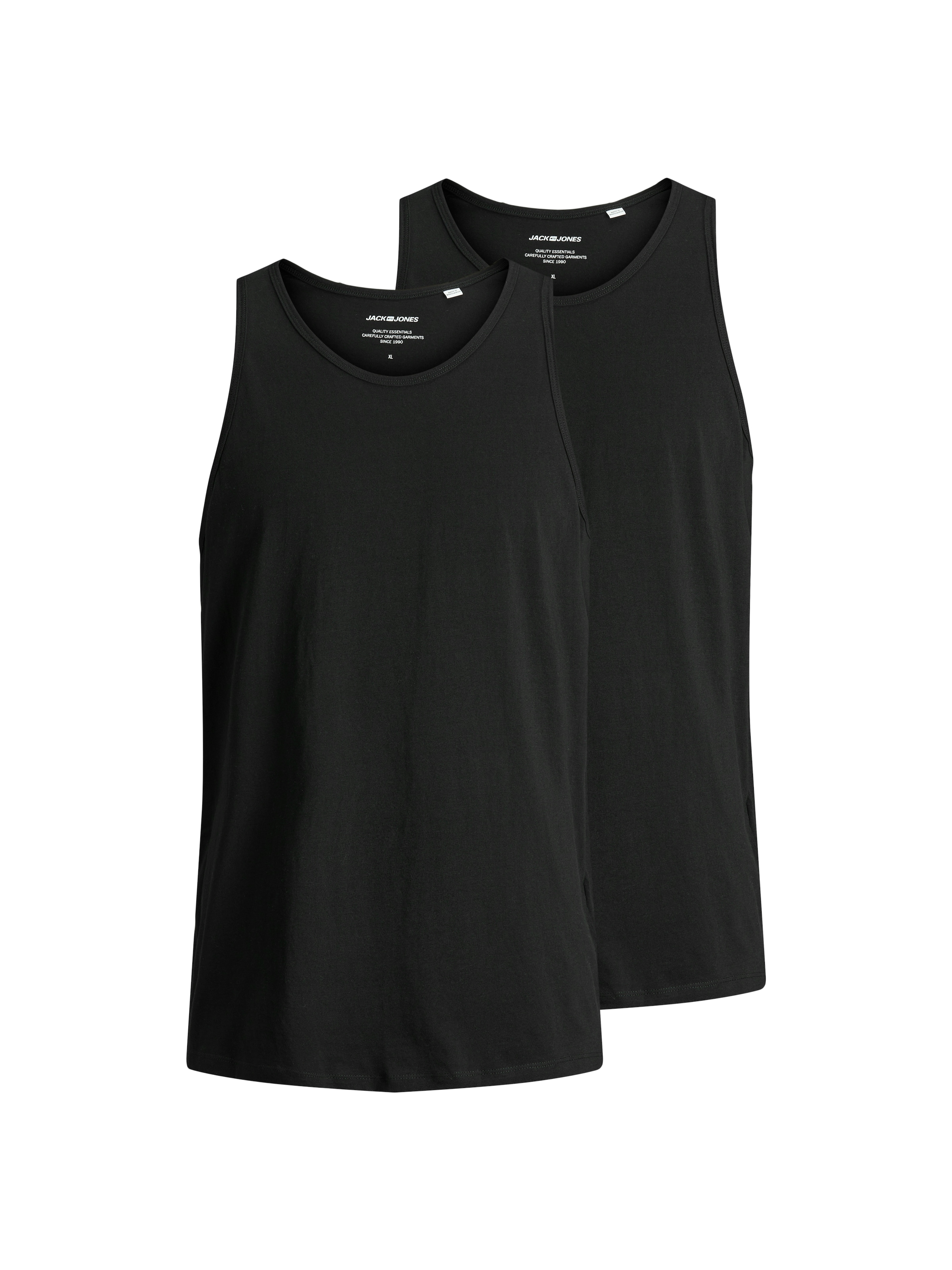Jack & Jones Muskelshirt »JACBASIC TANKTOP 2 PACK NOOS« Packung, 2er-Pack, 2 Stk. unifarben, modisch, regular fit, Baumwolle, Rundhals