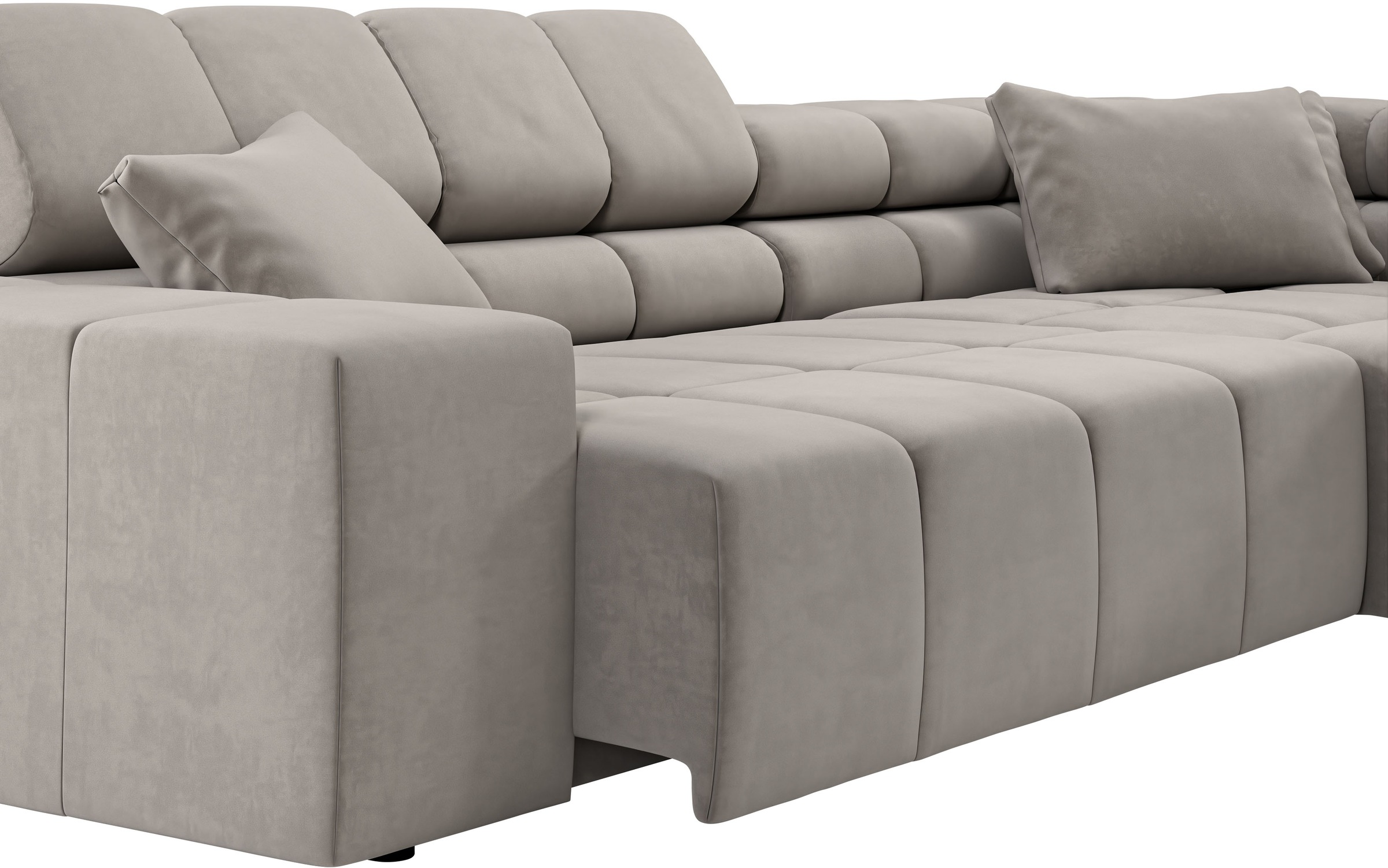 INOSIGN Ecksofa »Ancona incl. Kopfteilverstellung, OTTOs Choice, Breite 319cm, L-Form«, wahlweise motorische Sitztiefenverstellung, auch in Cord + Easy Care