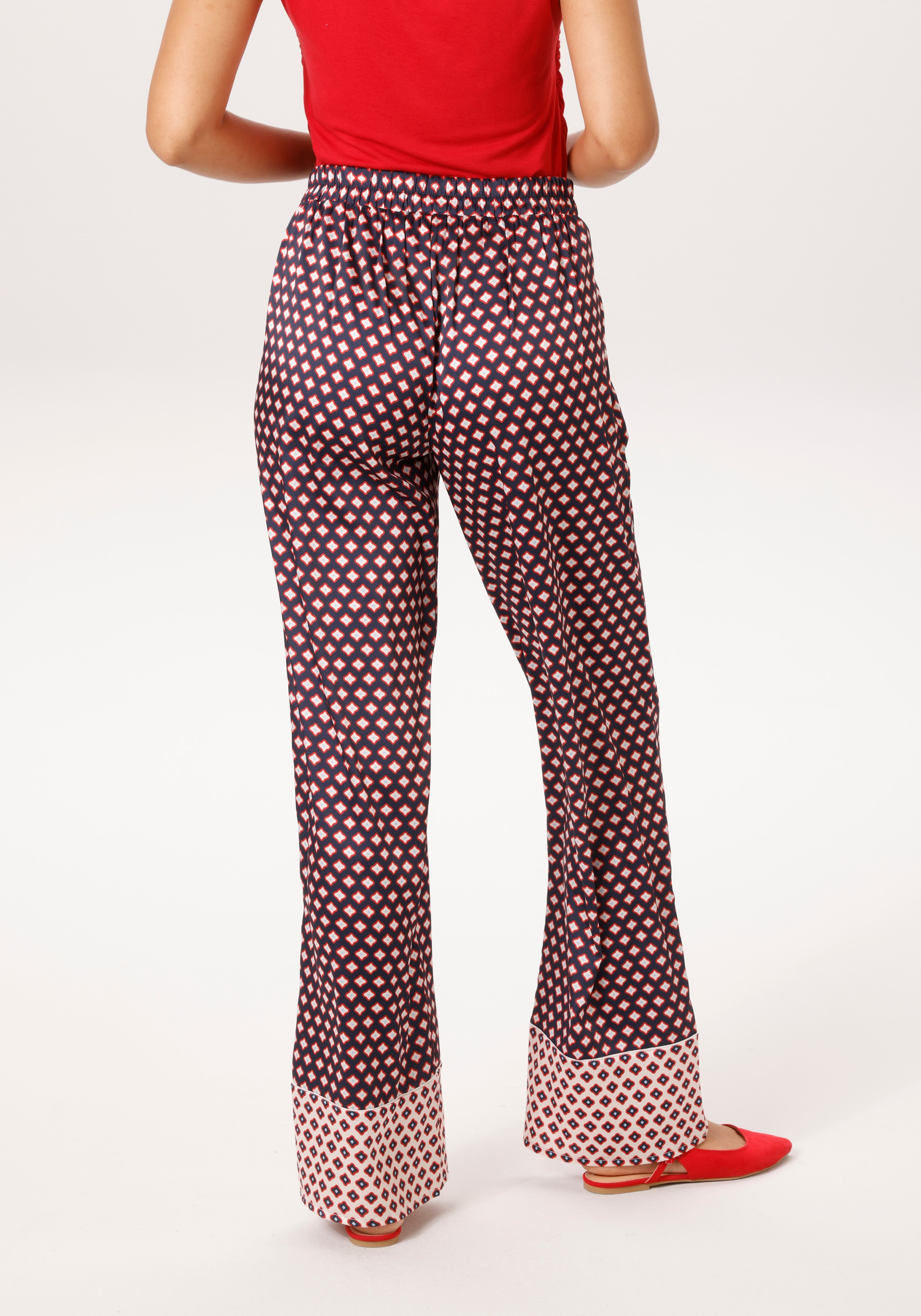 Aniston CASUAL Schlupfhose  mit gekonterten Bordüren am Beinabschluss - NEUE KOLLEKTION